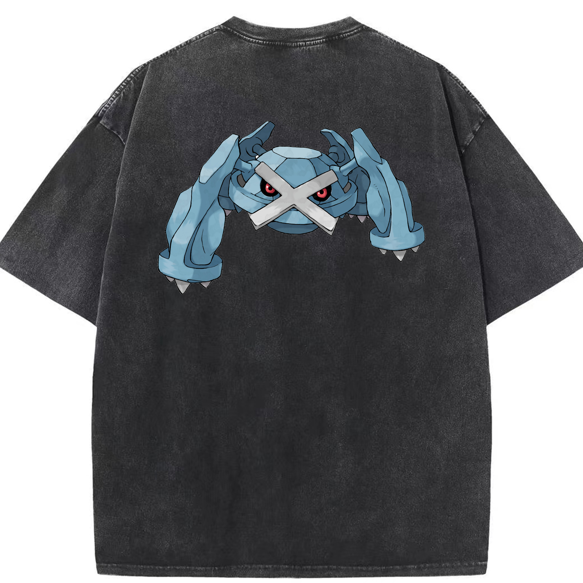 （画像用） ポケットモンスター Pokémon 綿100% ヴィンテージ風 半袖Tシャツ（背面プリント）