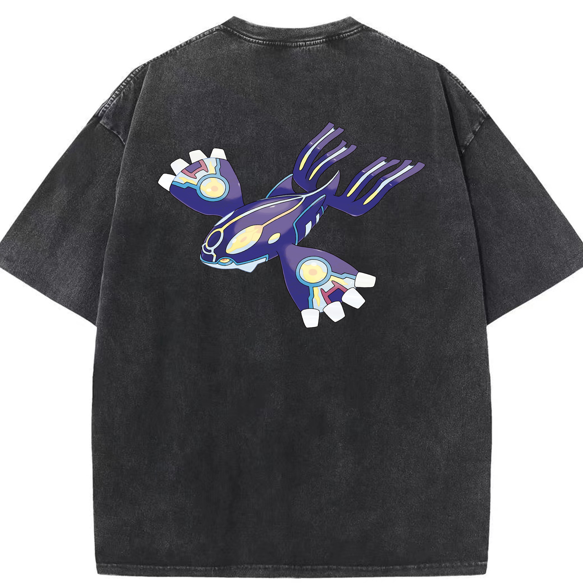 （画像用） ポケットモンスター Pokémon 綿100% ヴィンテージ風 半袖Tシャツ（背面プリント）