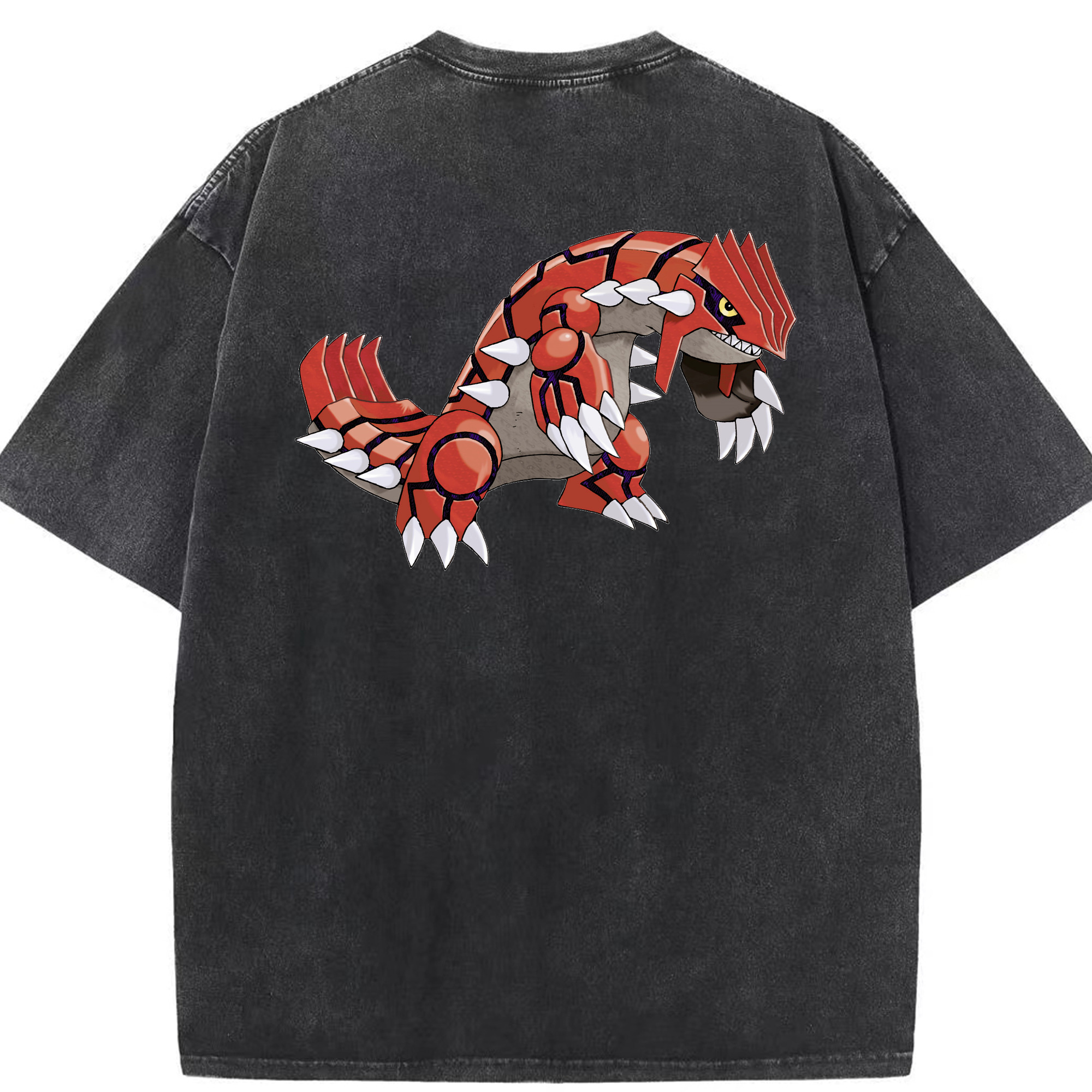 （画像用） ポケットモンスター Pokémon 綿100% ヴィンテージ風 半袖Tシャツ（背面プリント）
