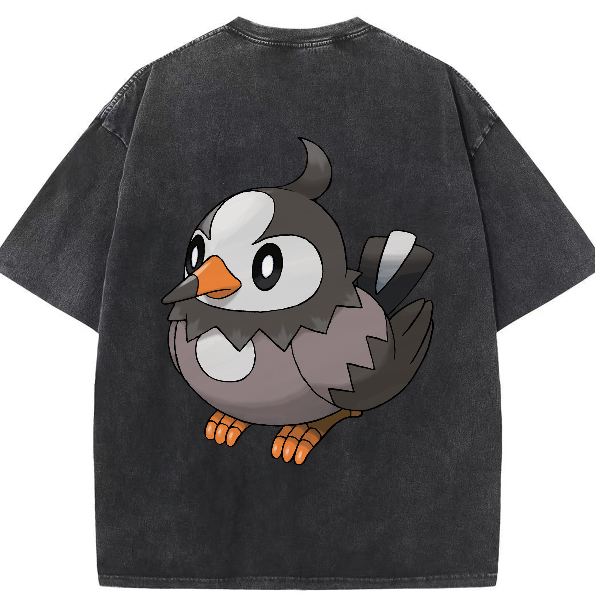 （画像用） ポケットモンスター Pokémon 綿100% ヴィンテージ風 半袖Tシャツ（背面プリント）