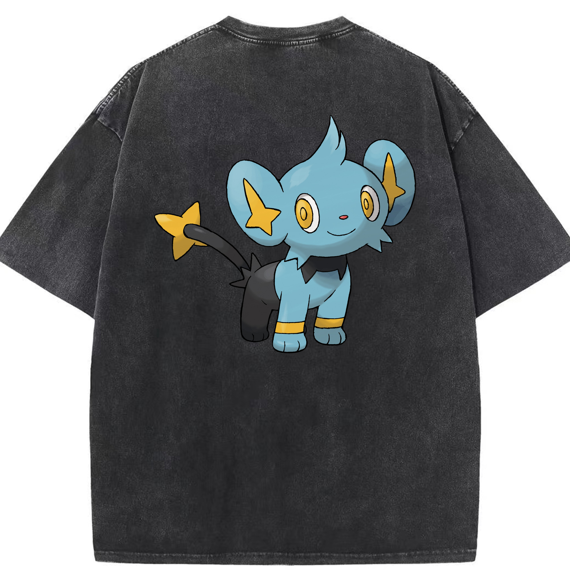 （画像用） ポケットモンスター Pokémon 綿100% ヴィンテージ風 半袖Tシャツ（背面プリント）