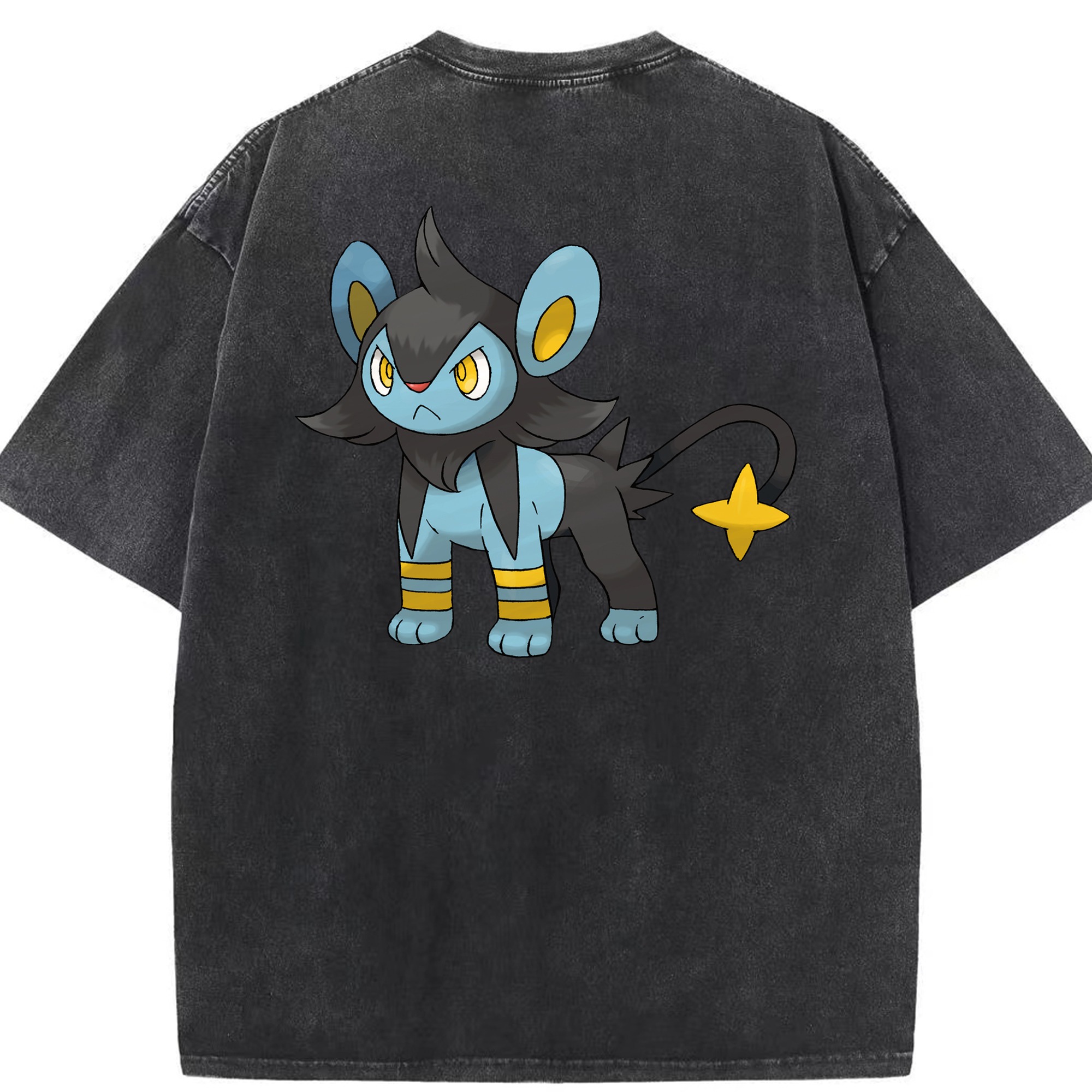 （画像用） ポケットモンスター Pokémon 綿100% ヴィンテージ風 半袖Tシャツ（背面プリント）