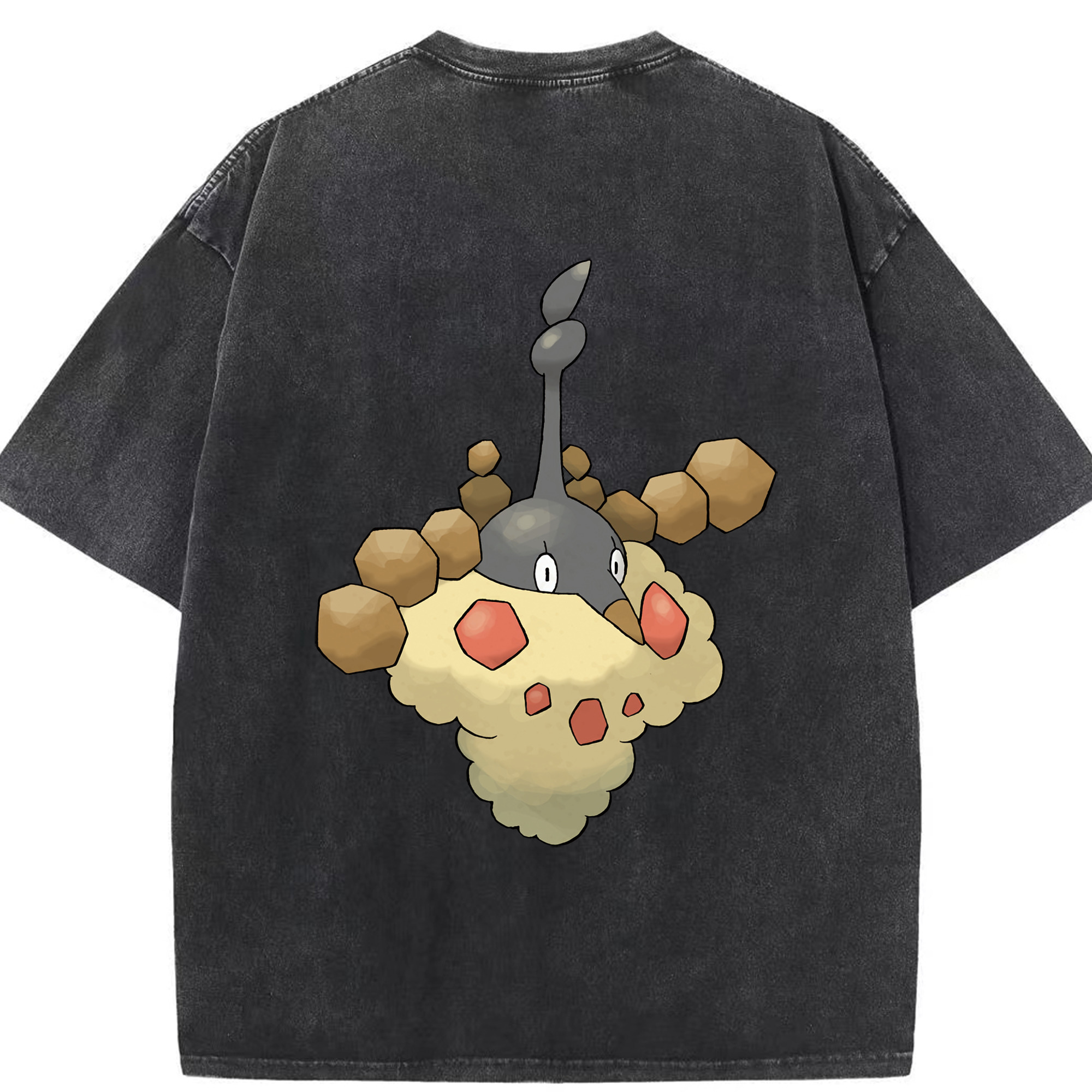 （画像用） ポケットモンスター Pokémon 綿100% ヴィンテージ風 半袖Tシャツ（背面プリント）