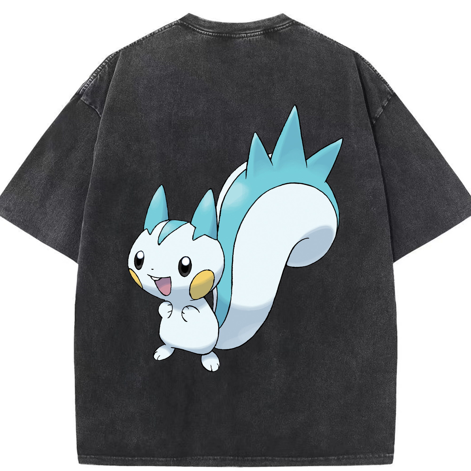 （画像用） ポケットモンスター Pokémon 綿100% ヴィンテージ風 半袖Tシャツ（背面プリント）