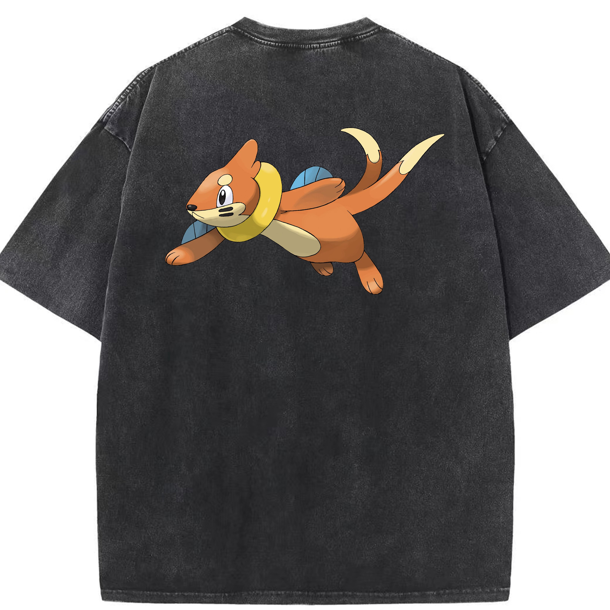 （画像用） ポケットモンスター Pokémon 綿100% ヴィンテージ風 半袖Tシャツ（背面プリント）