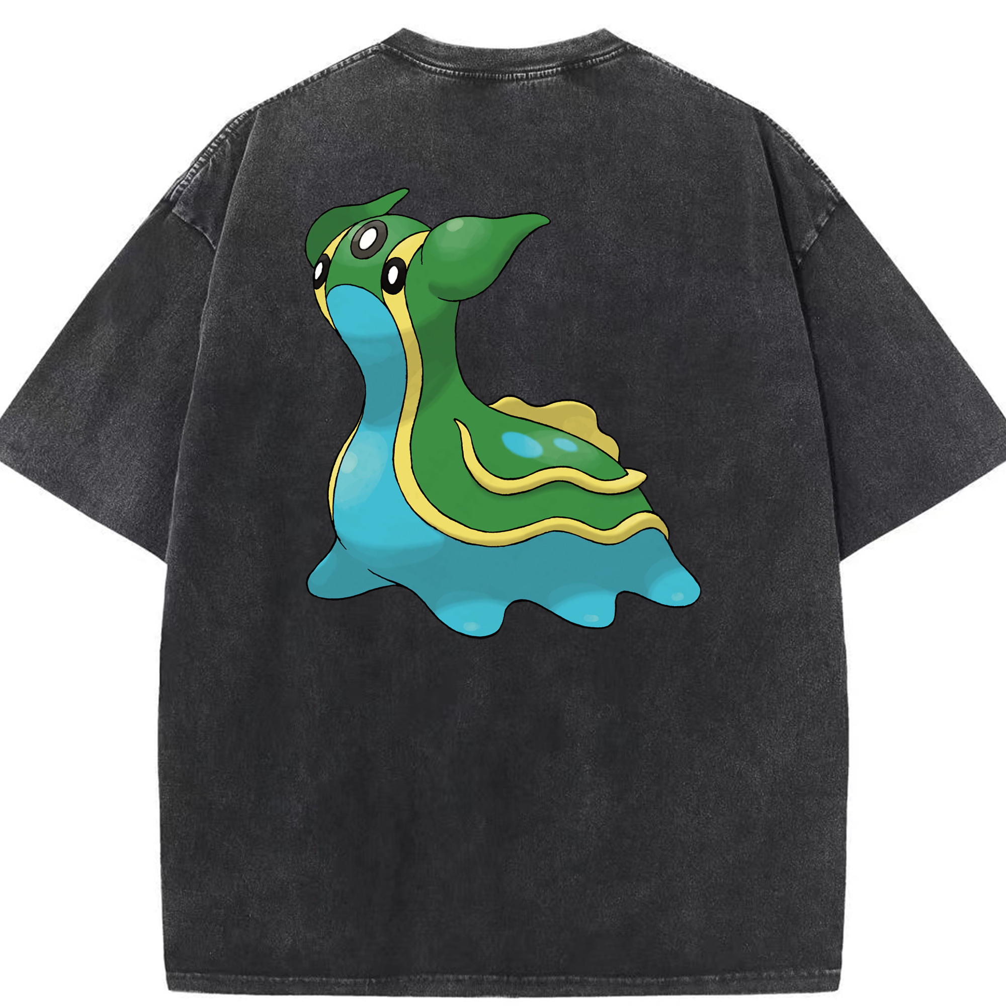 （画像用） ポケットモンスター Pokémon 綿100% ヴィンテージ風 半袖Tシャツ（背面プリント）