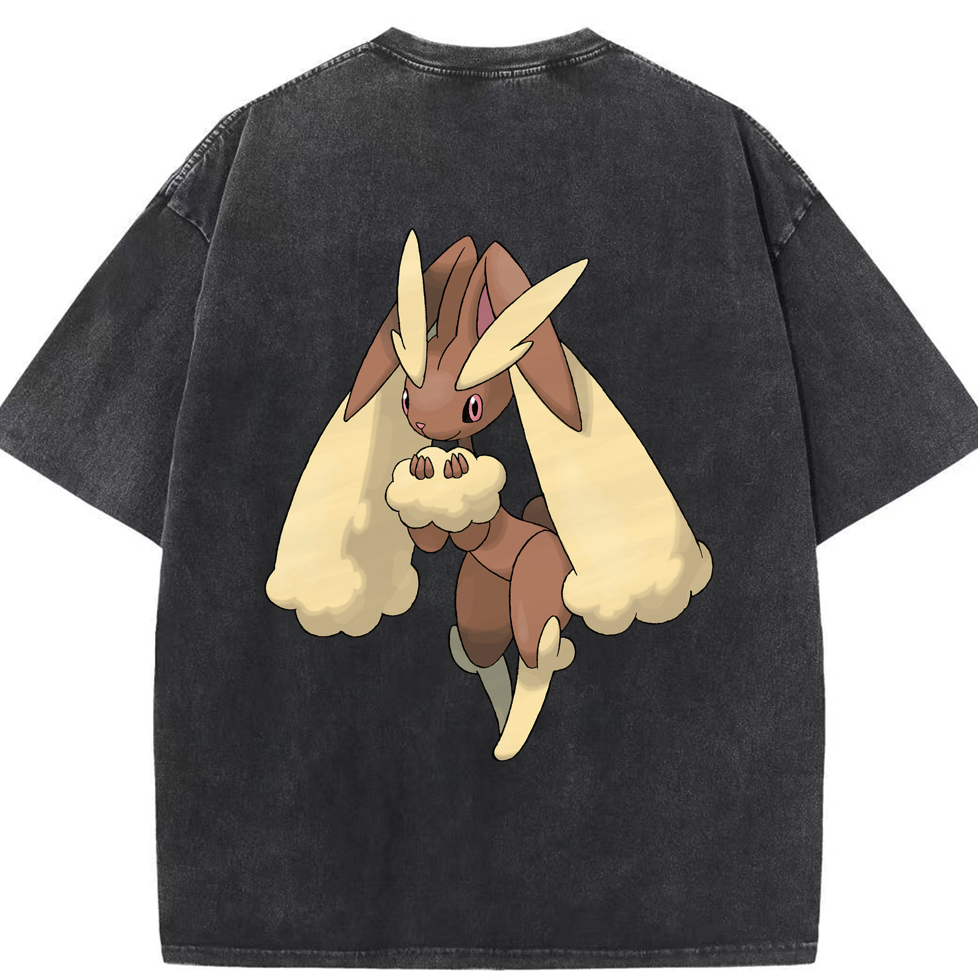 （画像用） ポケットモンスター Pokémon 綿100% ヴィンテージ風 半袖Tシャツ（背面プリント）