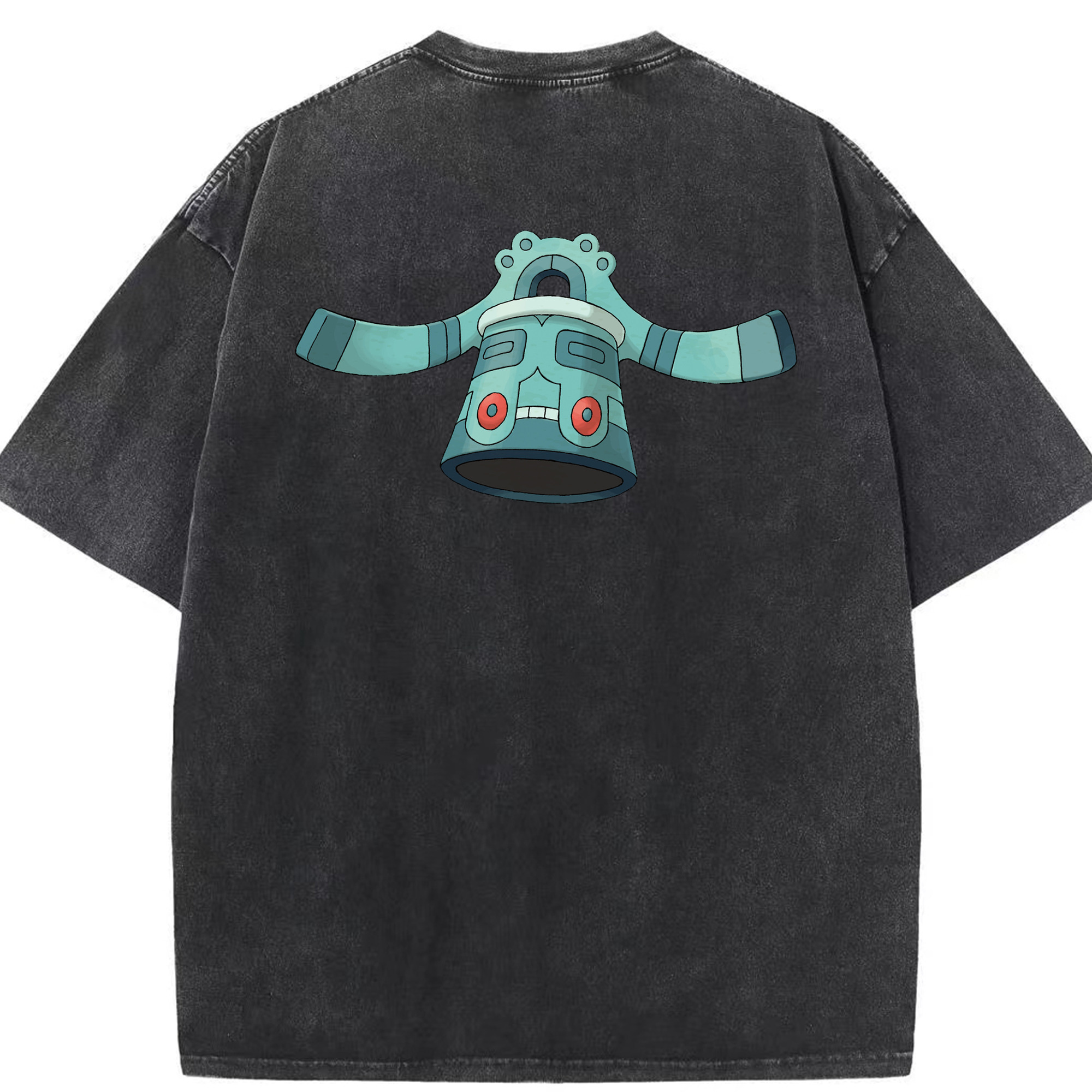 （画像用） ポケットモンスター Pokémon 綿100% ヴィンテージ風 半袖Tシャツ（背面プリント）