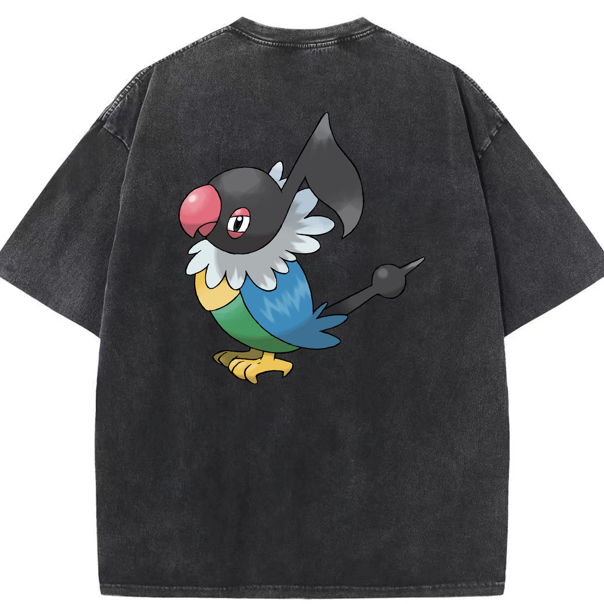 （画像用） ポケットモンスター Pokémon 綿100% ヴィンテージ風 半袖Tシャツ（背面プリント）