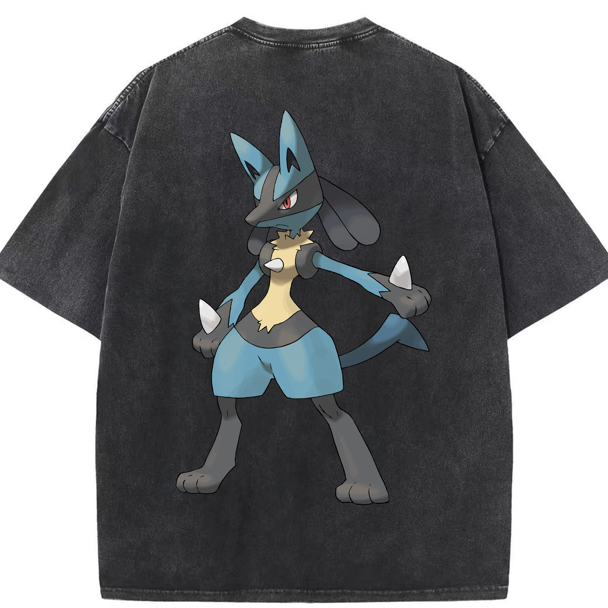 （画像用） ポケットモンスター Pokémon 綿100% ヴィンテージ風 半袖Tシャツ（背面プリント）