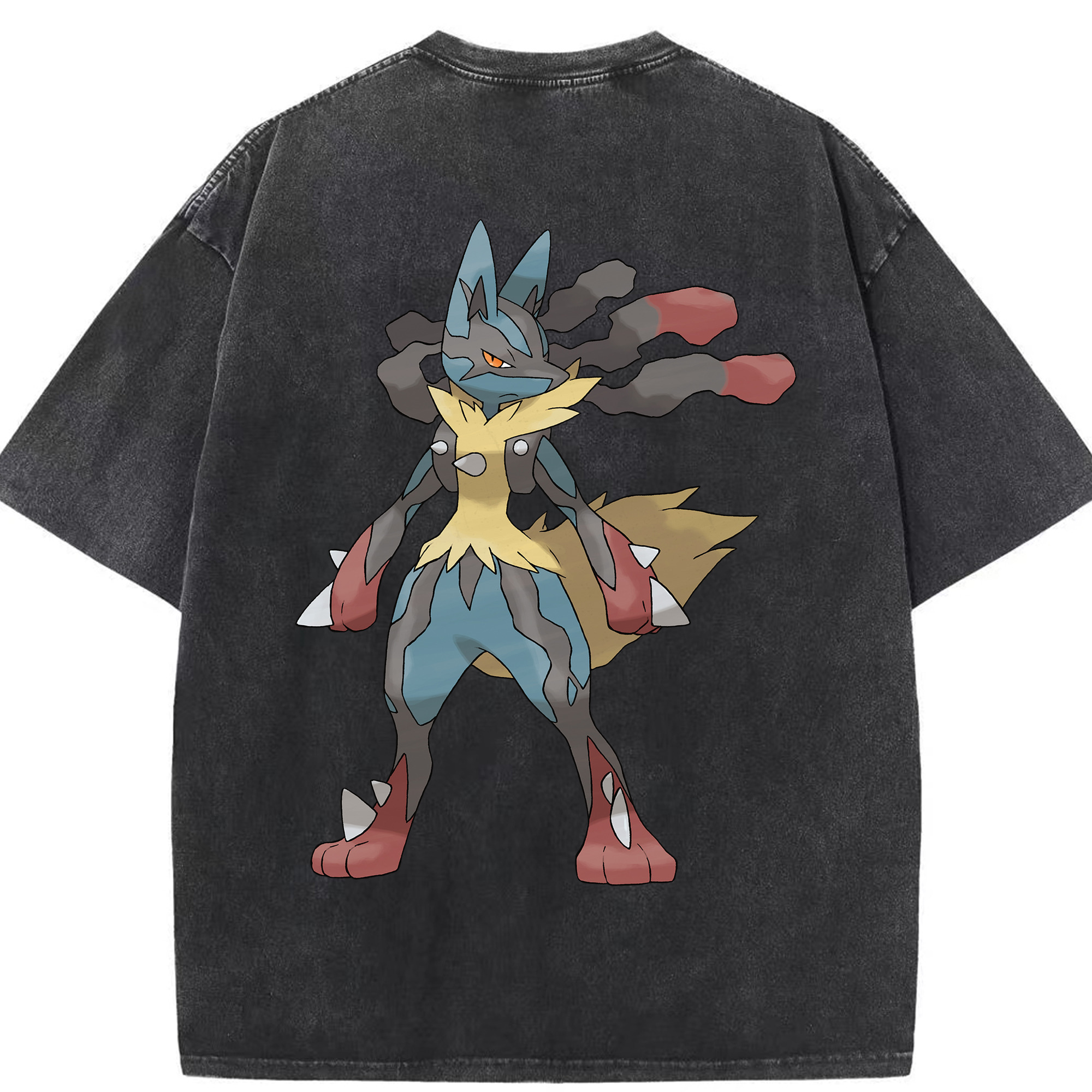 （画像用） ポケットモンスター Pokémon 綿100% ヴィンテージ風 半袖Tシャツ（背面プリント）