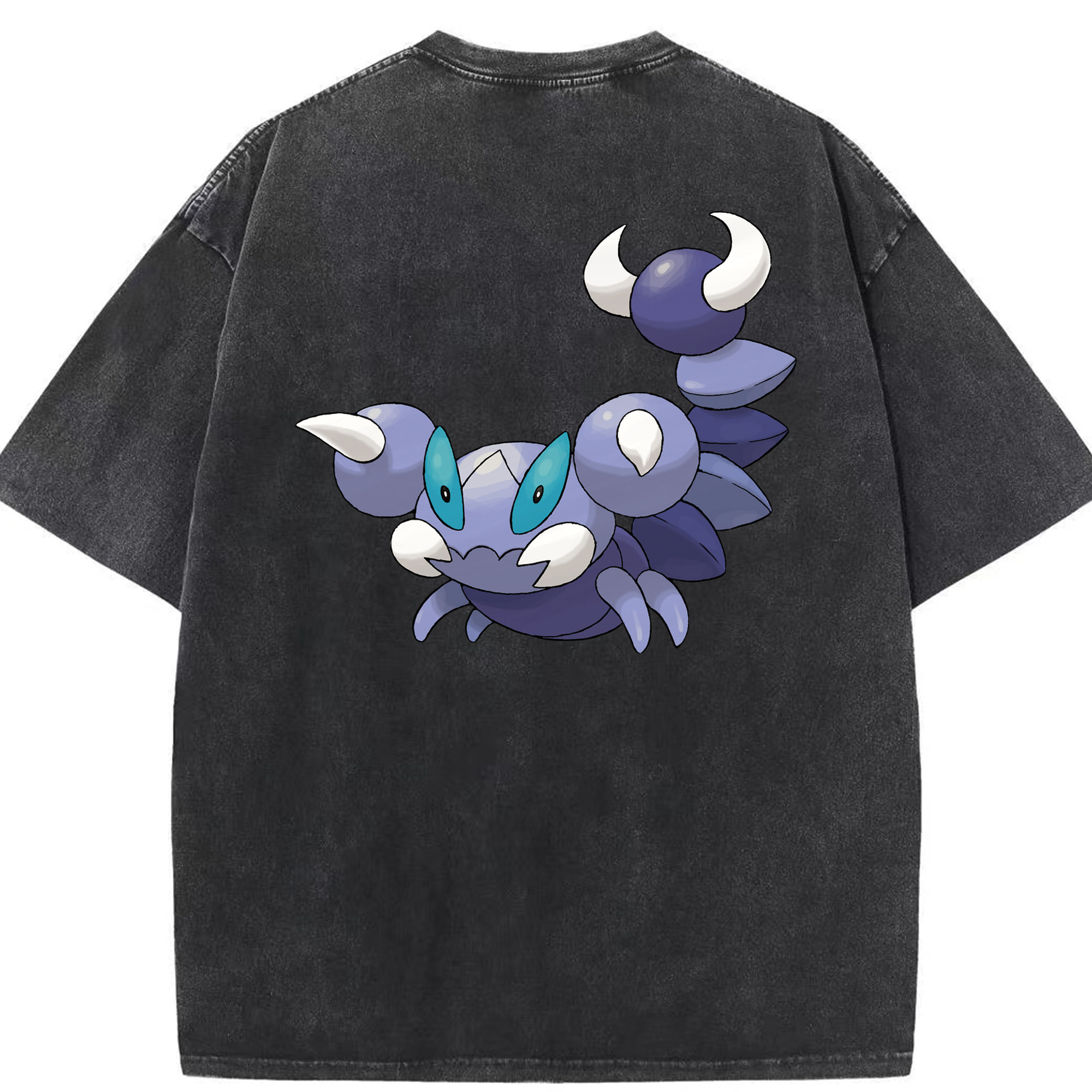（画像用） ポケットモンスター Pokémon 綿100% ヴィンテージ風 半袖Tシャツ（背面プリント）