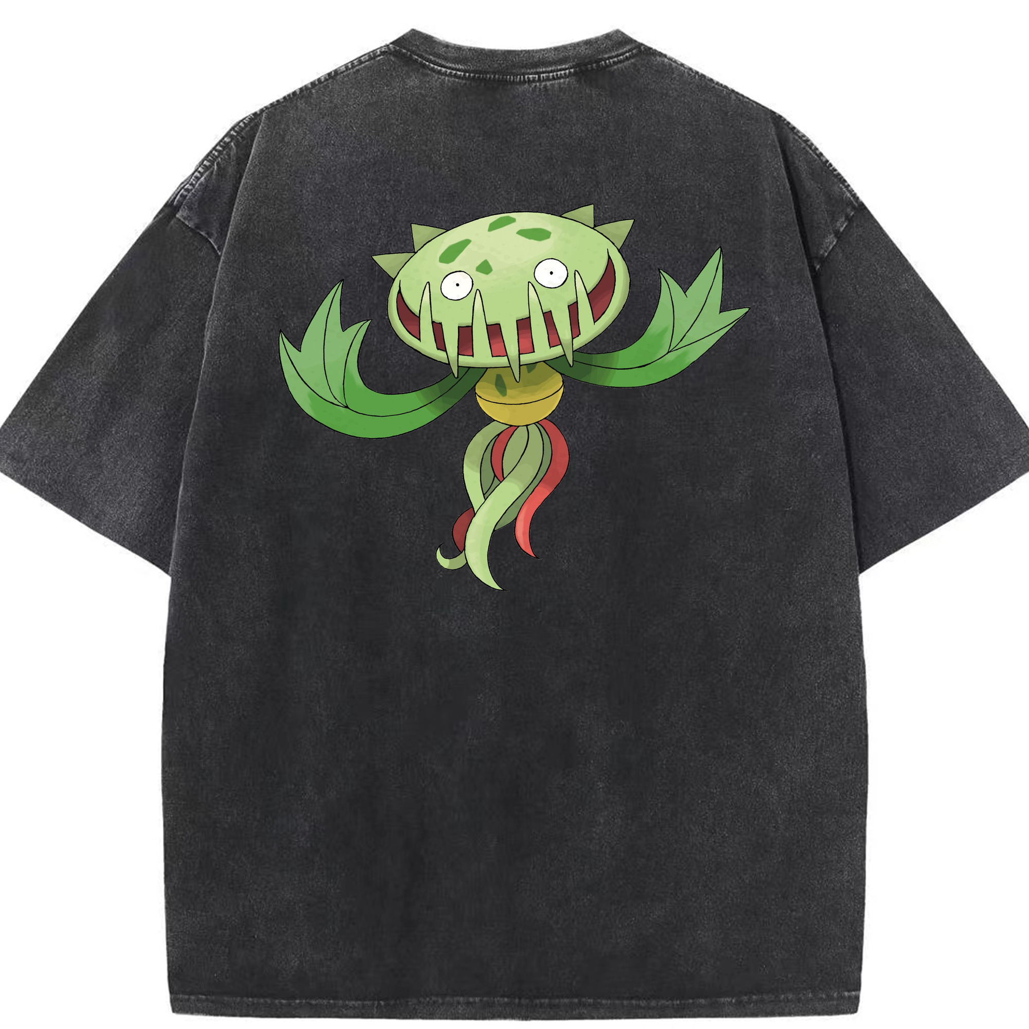 （画像用） ポケットモンスター Pokémon 綿100% ヴィンテージ風 半袖Tシャツ（背面プリント）