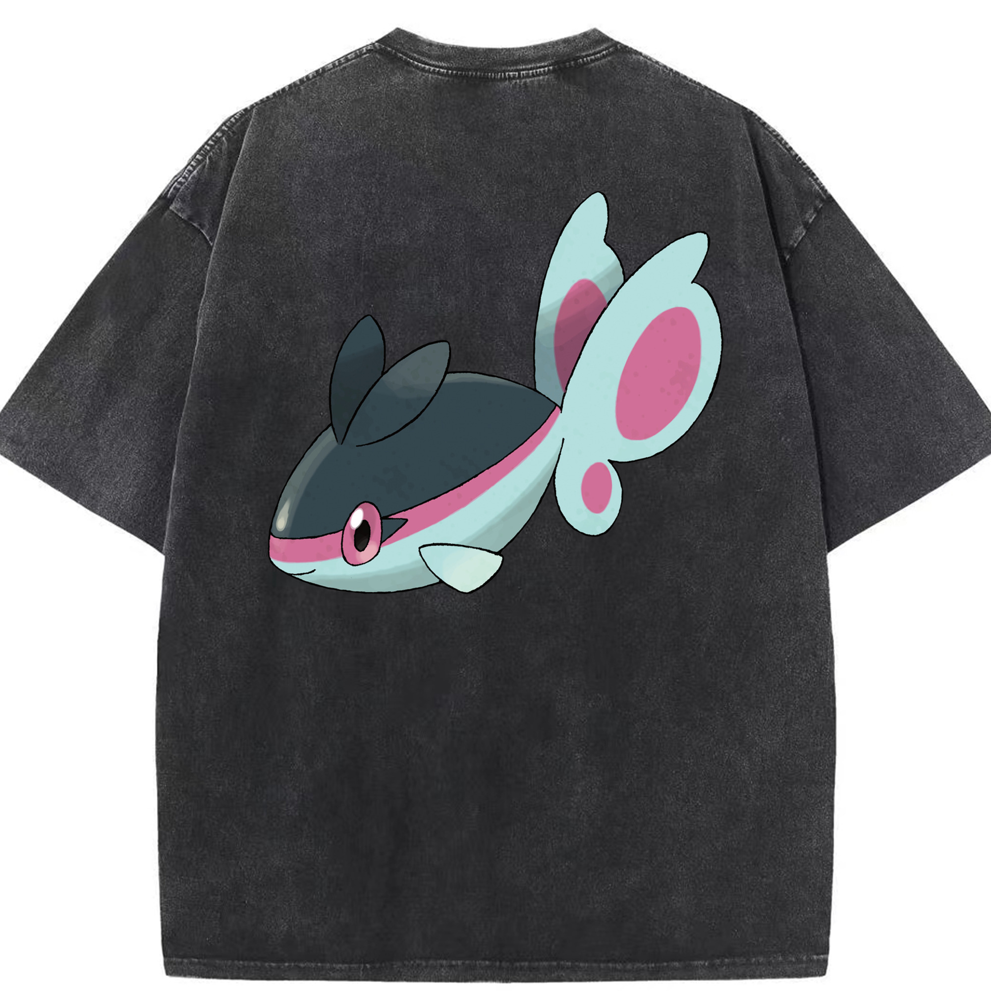 （画像用） ポケットモンスター Pokémon 綿100% ヴィンテージ風 半袖Tシャツ（背面プリント）