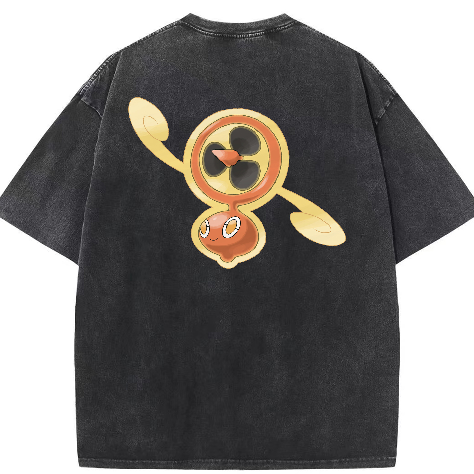 （画像用） ポケットモンスター Pokémon 綿100% ヴィンテージ風 半袖Tシャツ（背面プリント）