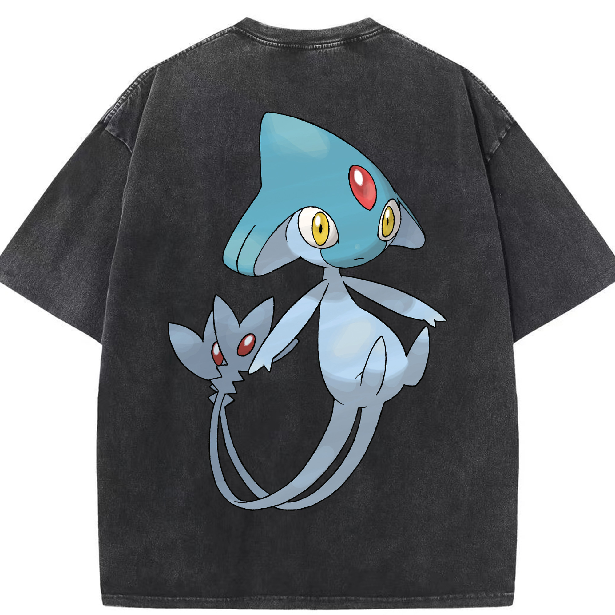 （画像用） ポケットモンスター Pokémon 綿100% ヴィンテージ風 半袖Tシャツ（背面プリント）