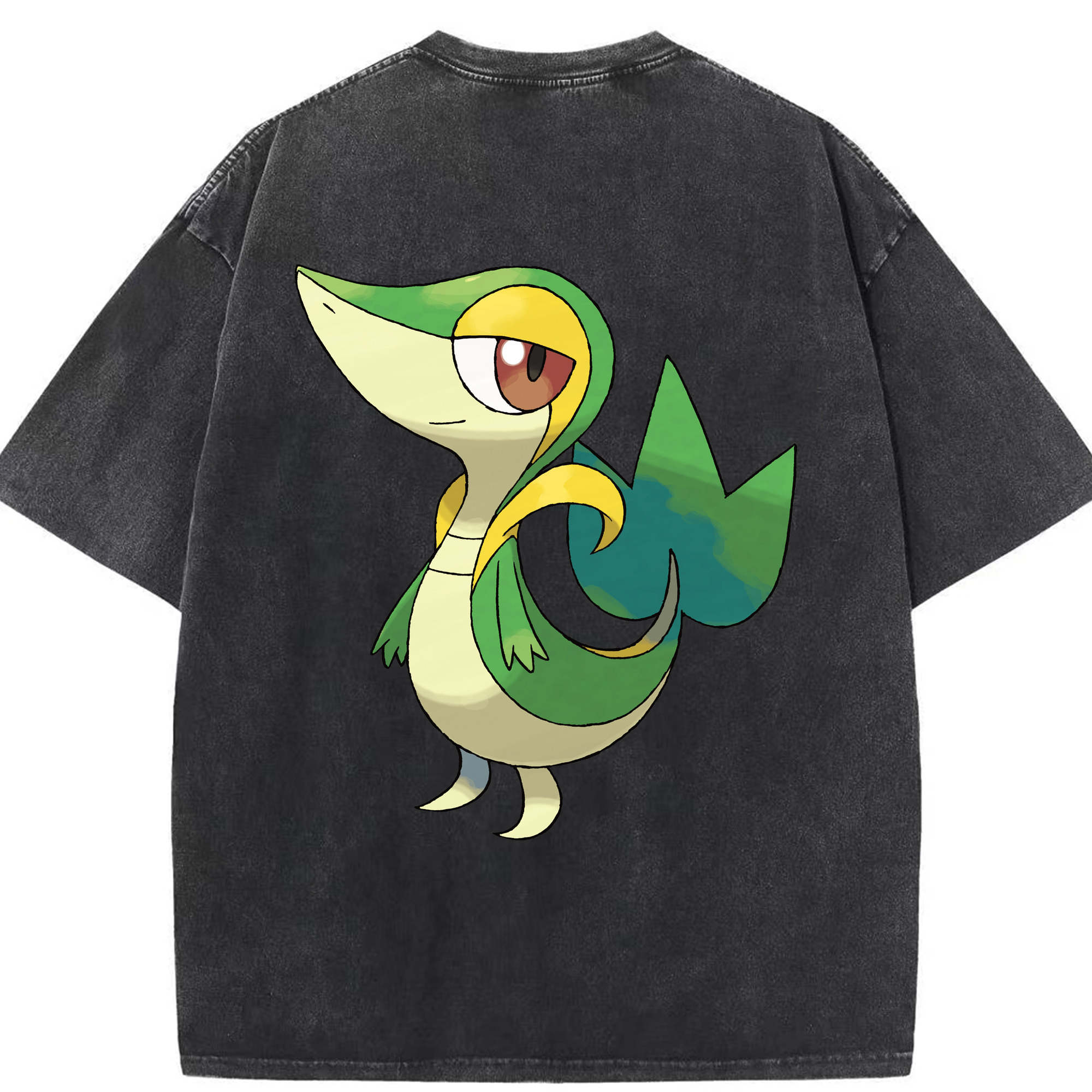 （画像用） ポケットモンスター Pokémon 綿100% ヴィンテージ風 半袖Tシャツ（背面プリント）
