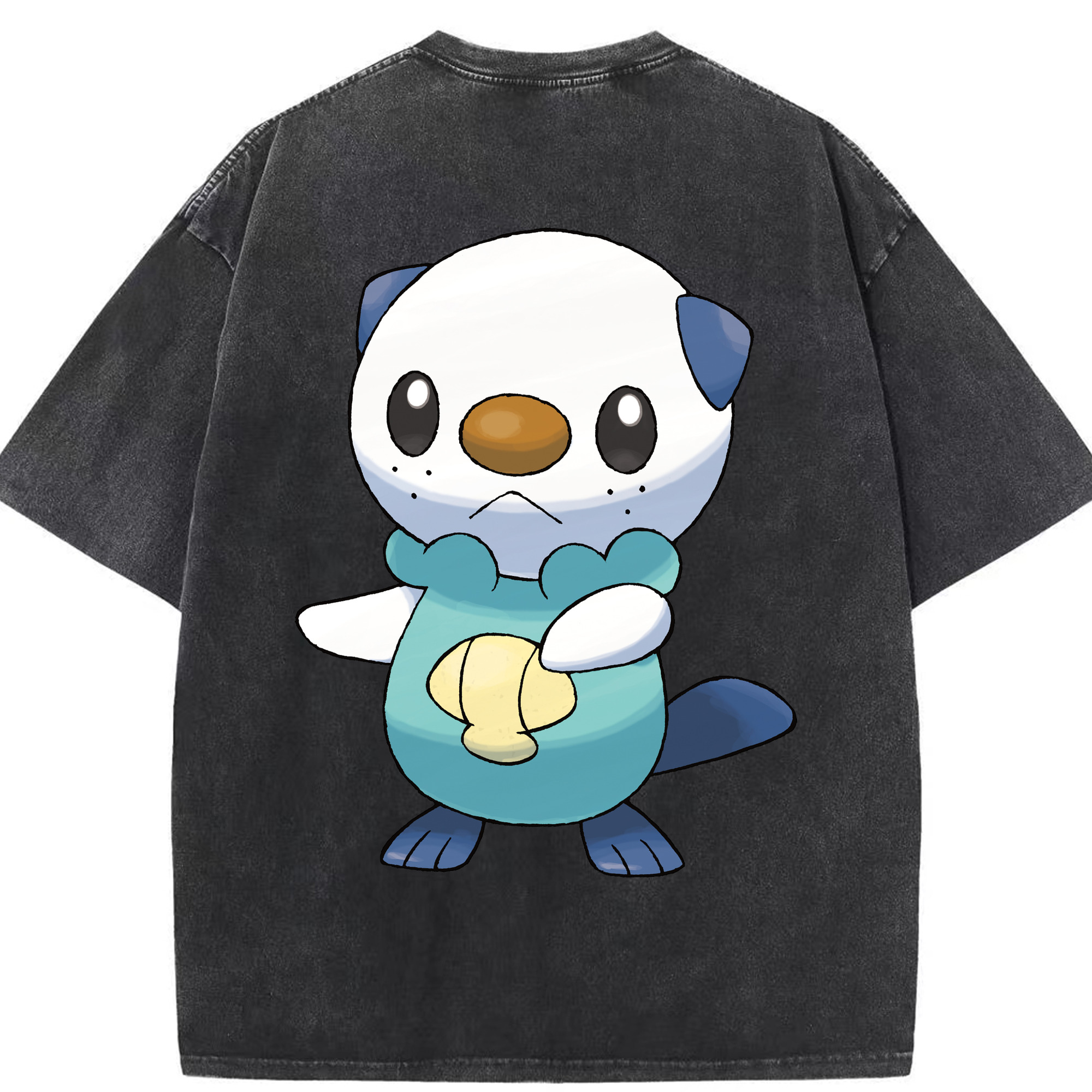 （画像用） ポケットモンスター Pokémon 綿100% ヴィンテージ風 半袖Tシャツ（背面プリント）