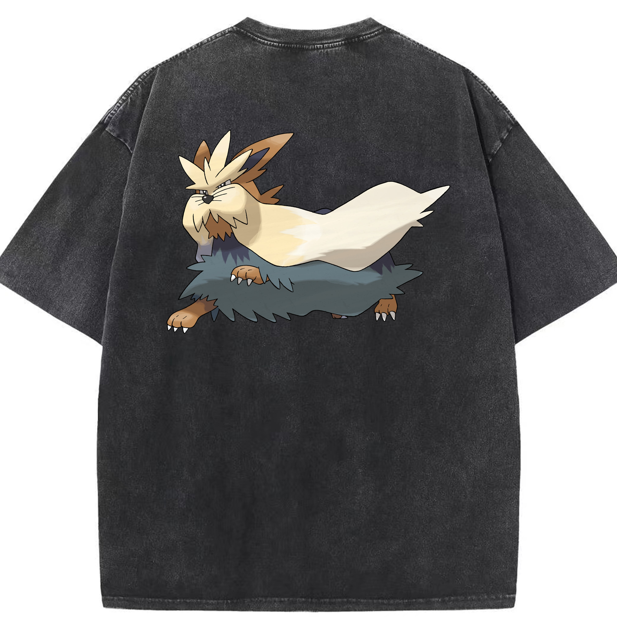 （画像用） ポケットモンスター Pokémon 綿100% ヴィンテージ風 半袖Tシャツ（背面プリント）