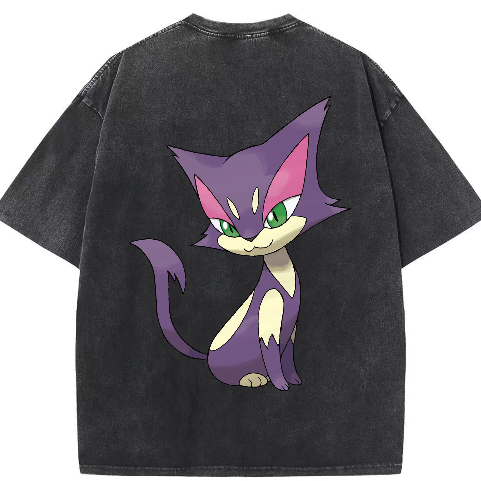 （画像用） ポケットモンスター Pokémon 綿100% ヴィンテージ風 半袖Tシャツ（背面プリント）