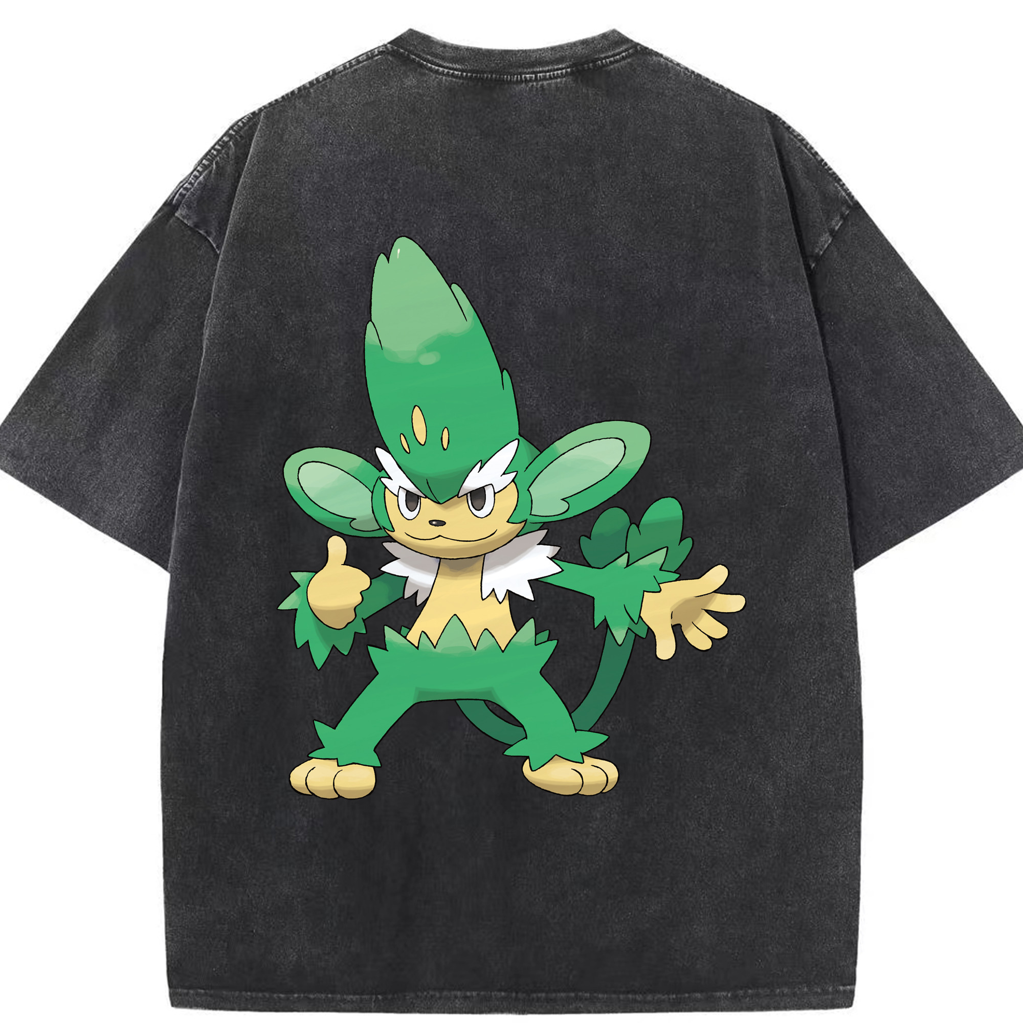 （画像用） ポケットモンスター Pokémon 綿100% ヴィンテージ風 半袖Tシャツ（背面プリント）