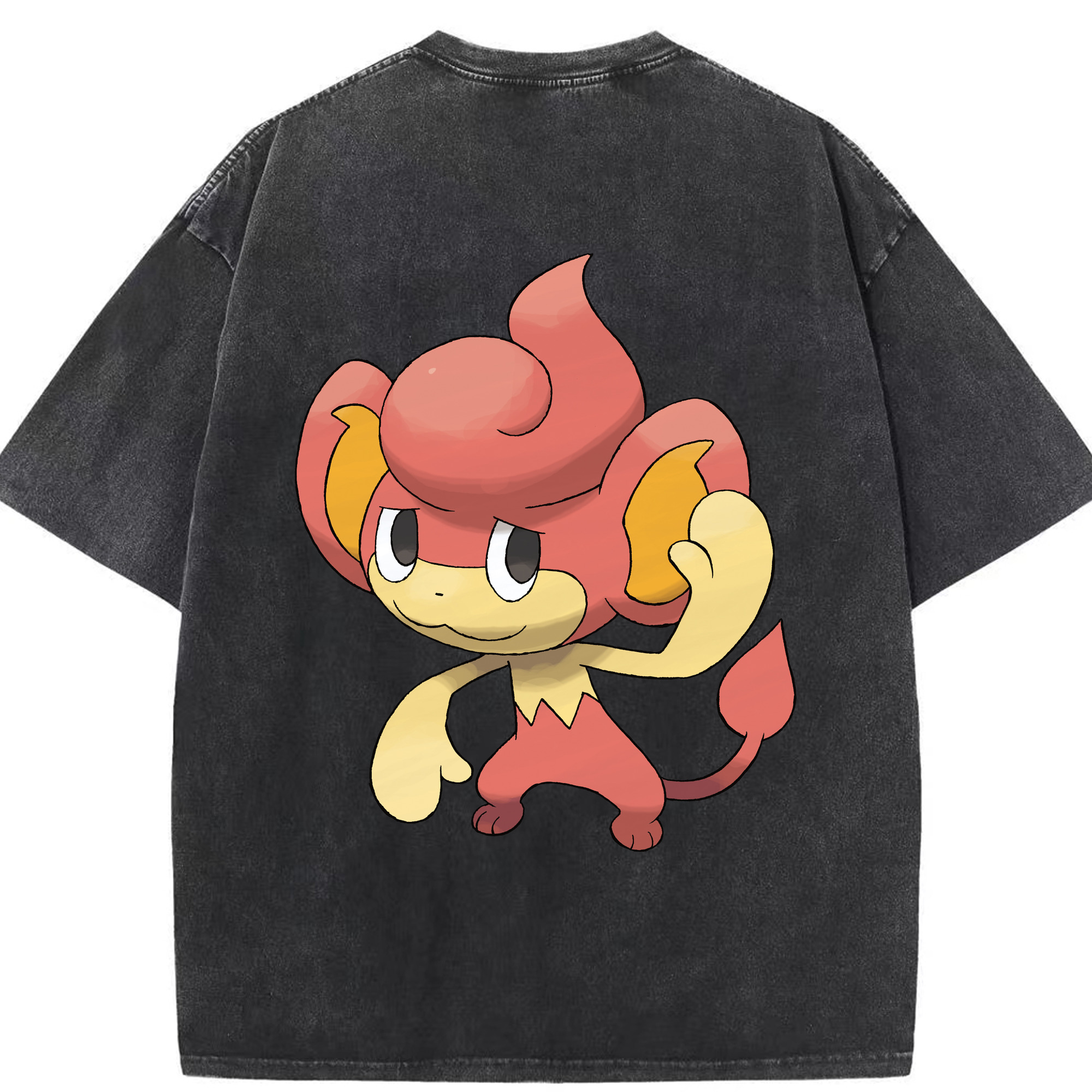 （画像用） ポケットモンスター Pokémon 綿100% ヴィンテージ風 半袖Tシャツ（背面プリント）