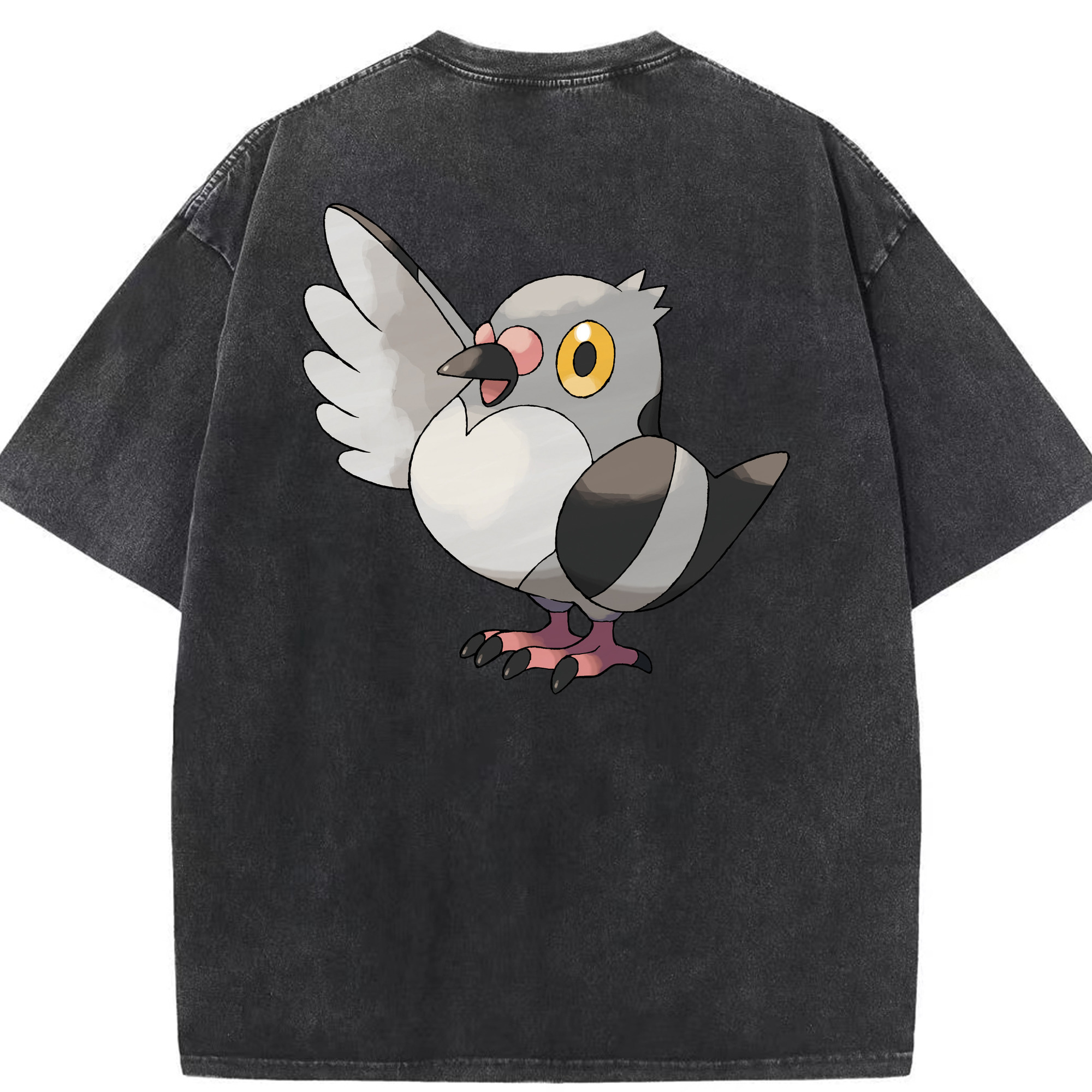 （画像用） ポケットモンスター Pokémon 綿100% ヴィンテージ風 半袖Tシャツ（背面プリント）