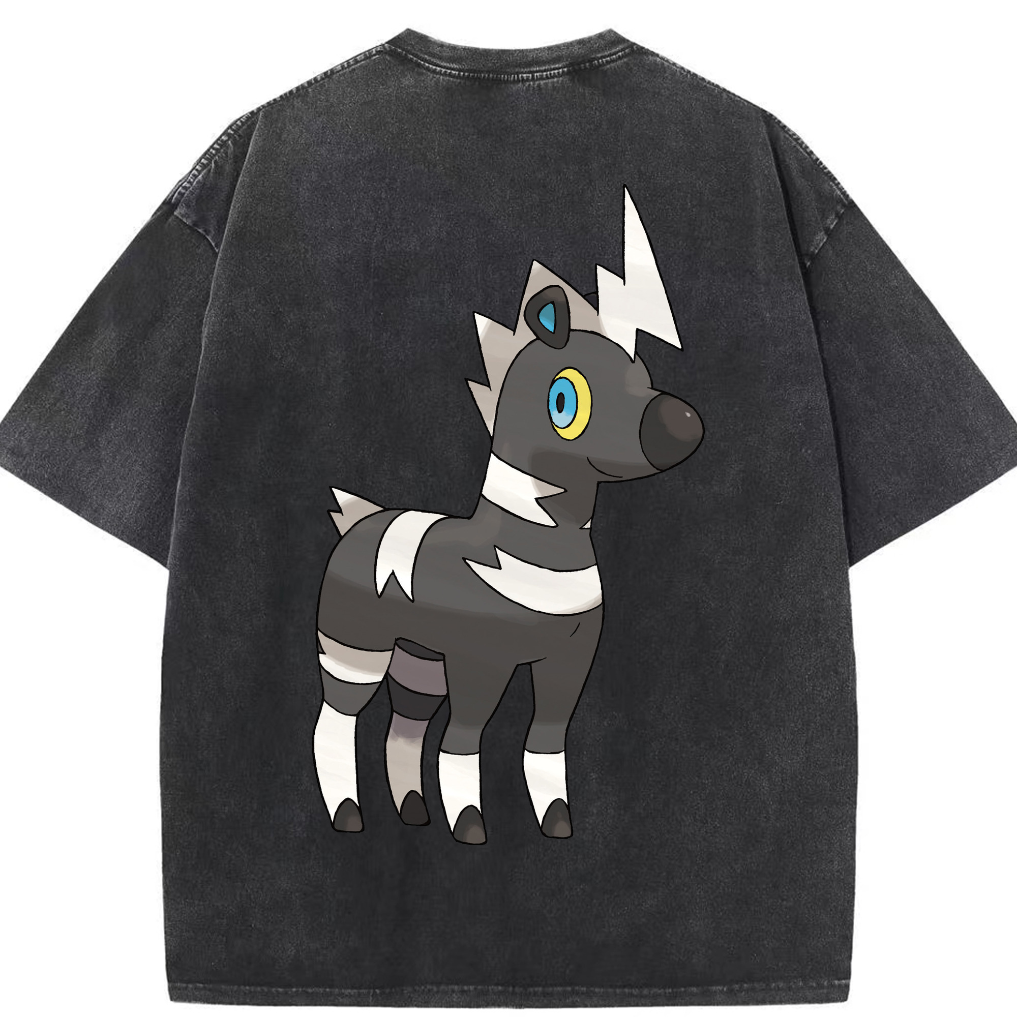 （画像用） ポケットモンスター Pokémon 綿100% ヴィンテージ風 半袖Tシャツ（背面プリント）