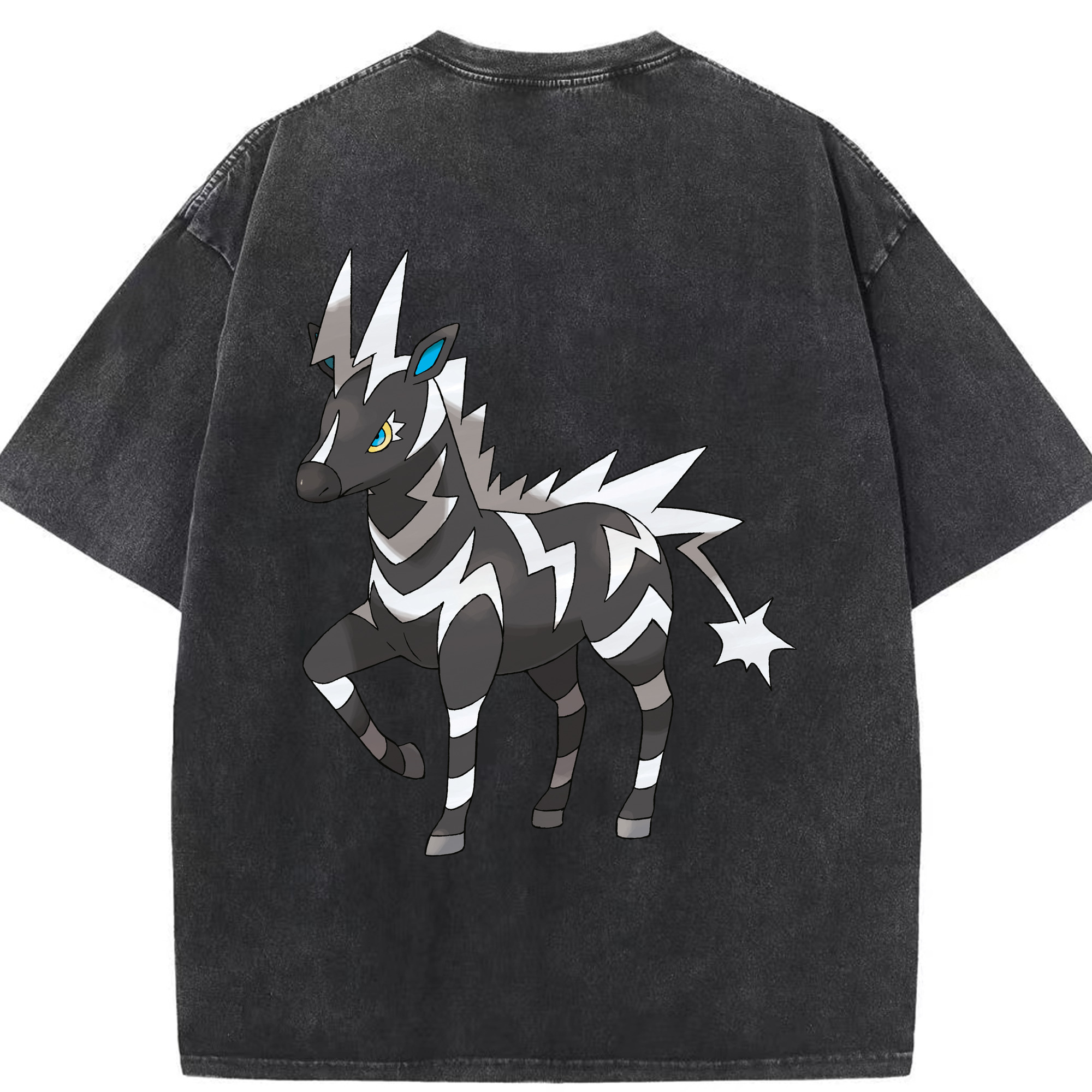 （画像用） ポケットモンスター Pokémon 綿100% ヴィンテージ風 半袖Tシャツ（背面プリント）
