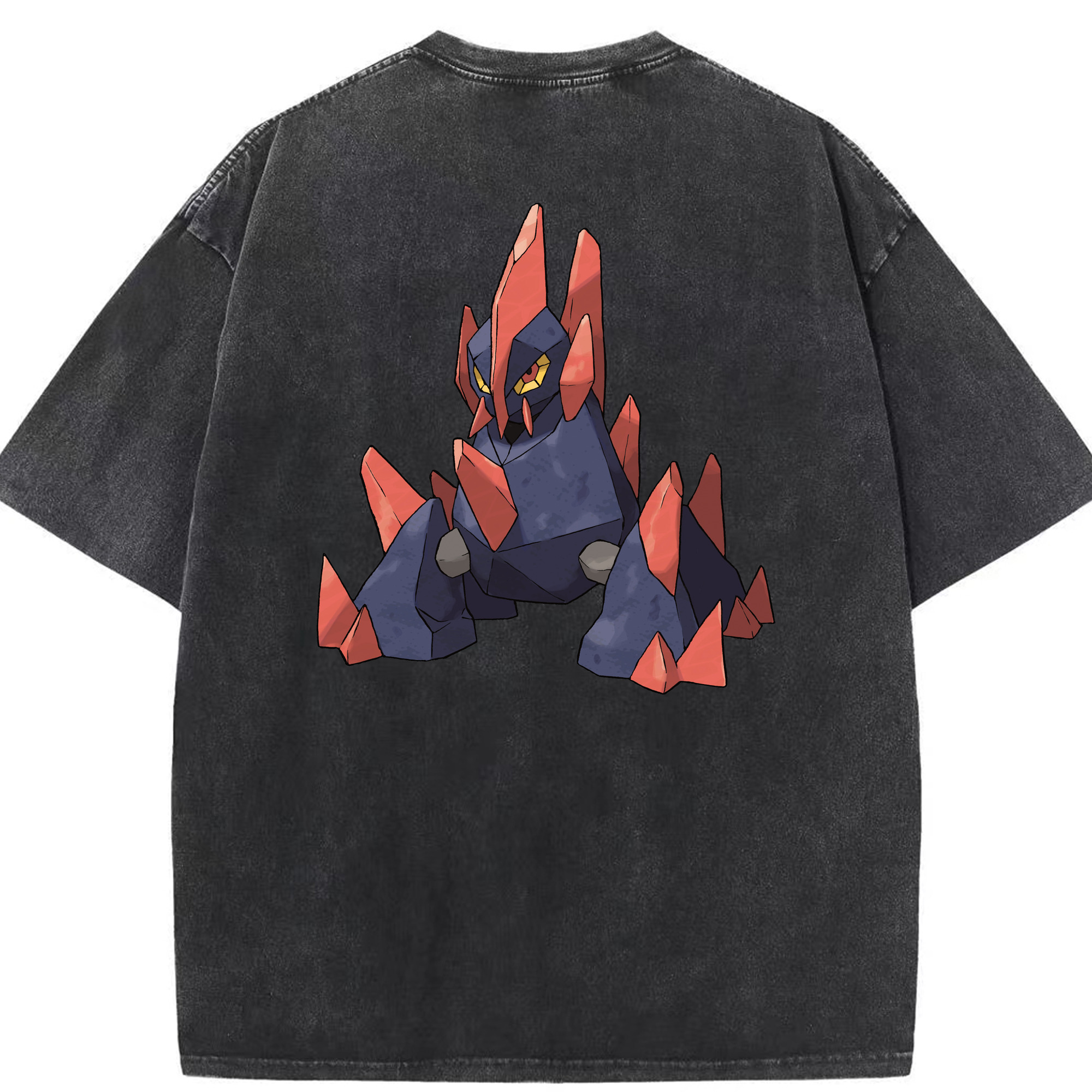 （画像用） ポケットモンスター Pokémon 綿100% ヴィンテージ風 半袖Tシャツ（背面プリント）