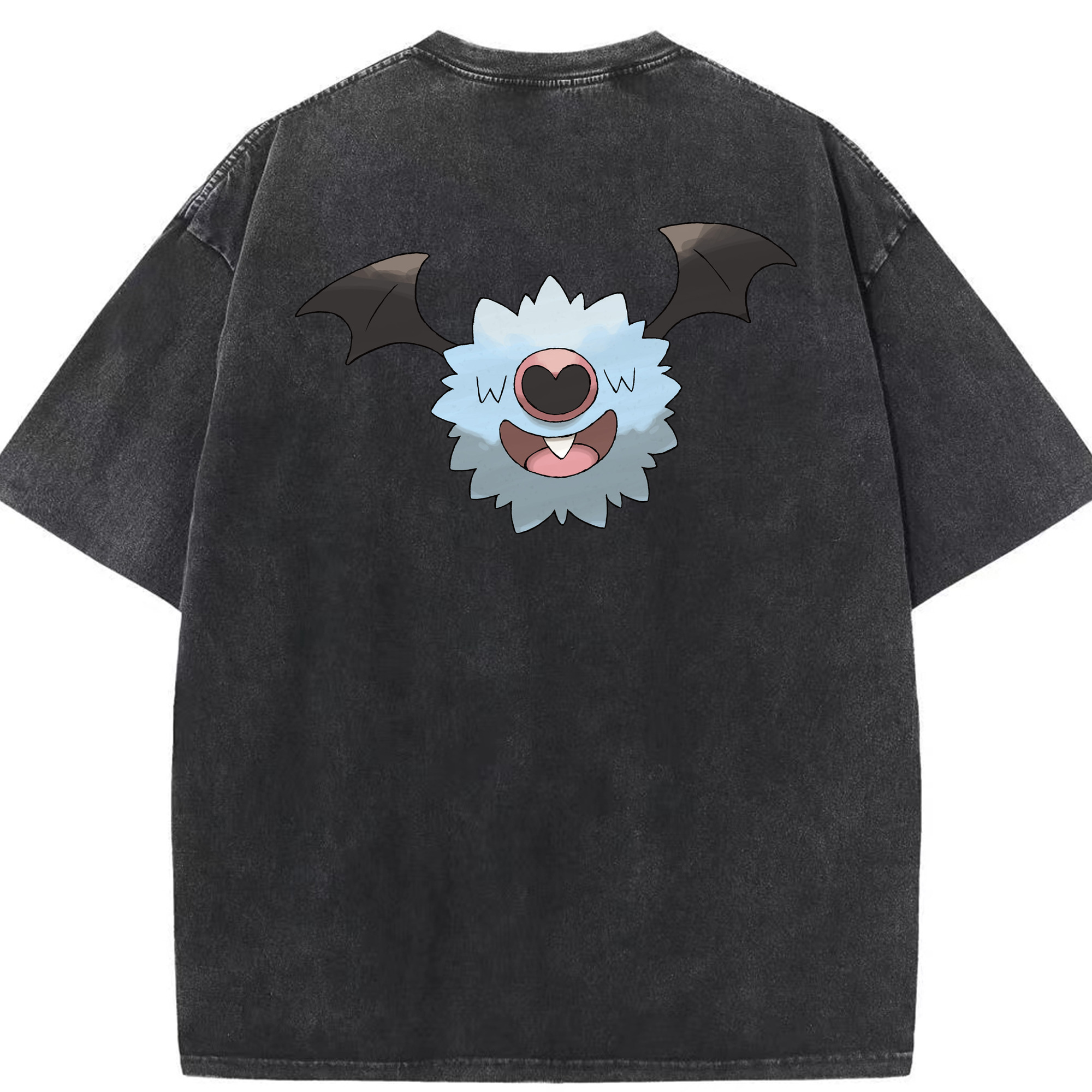 （画像用） ポケットモンスター Pokémon 綿100% ヴィンテージ風 半袖Tシャツ（背面プリント）