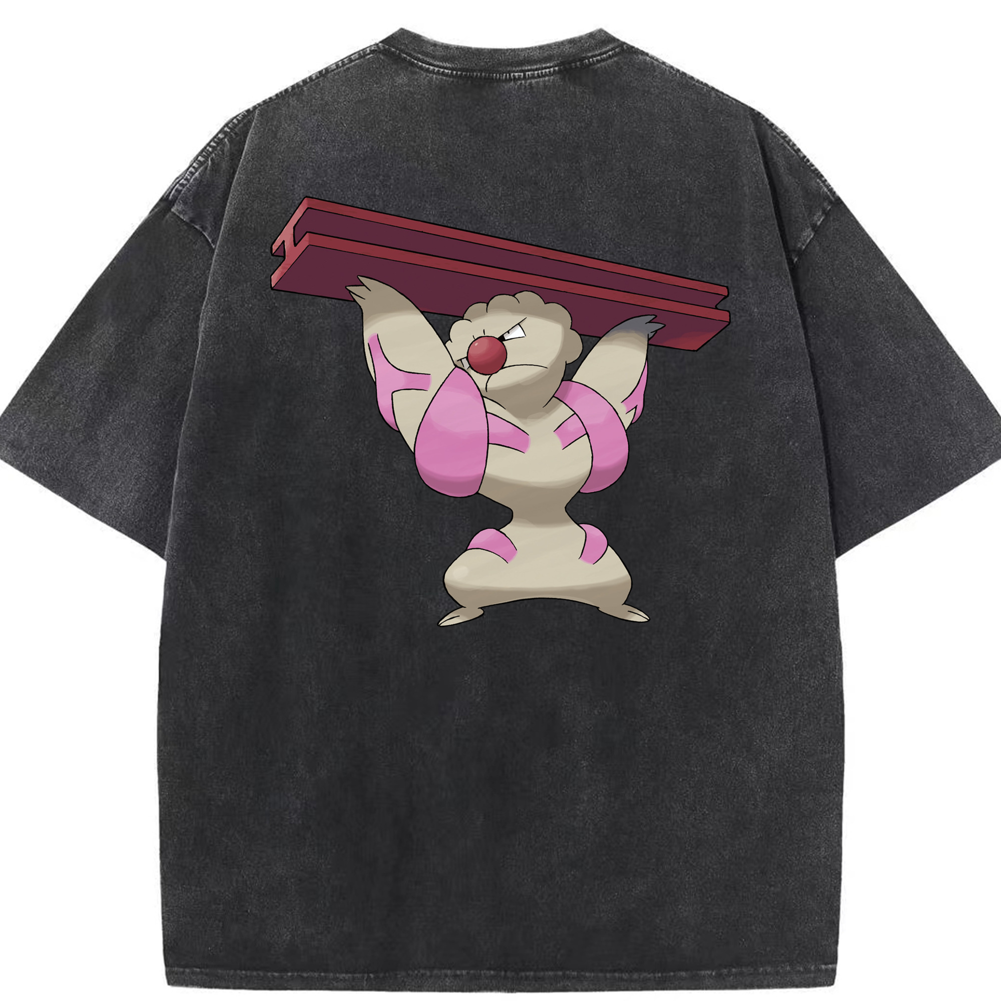 （画像用） ポケットモンスター Pokémon 綿100% ヴィンテージ風 半袖Tシャツ（背面プリント）