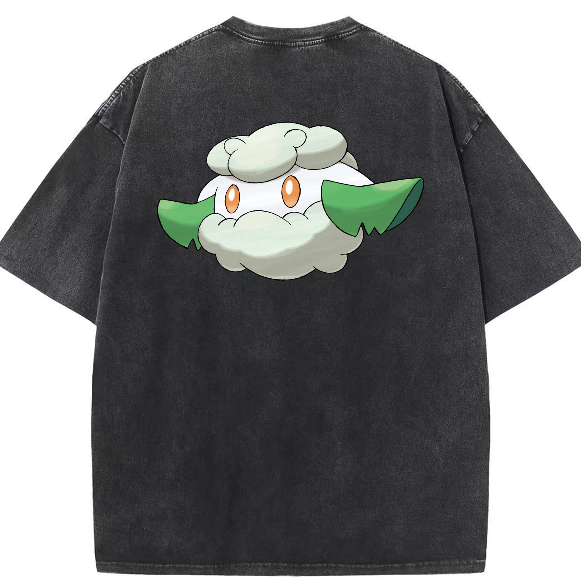 （画像用） ポケットモンスター Pokémon 綿100% ヴィンテージ風 半袖Tシャツ（背面プリント）
