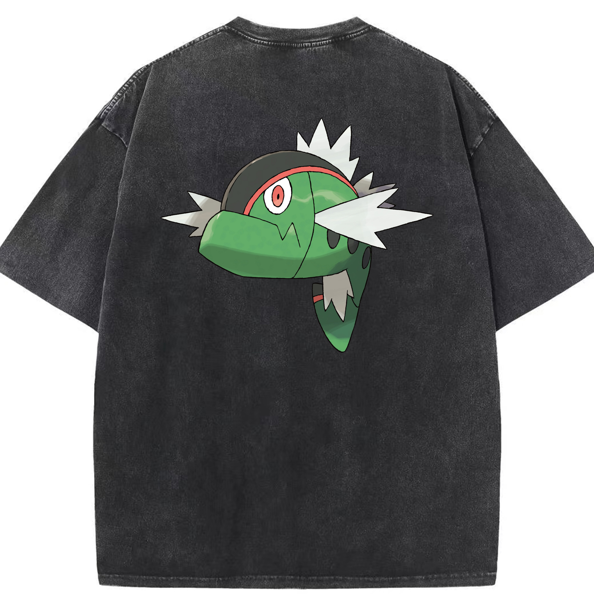 （画像用） ポケットモンスター Pokémon 綿100% ヴィンテージ風 半袖Tシャツ（背面プリント）