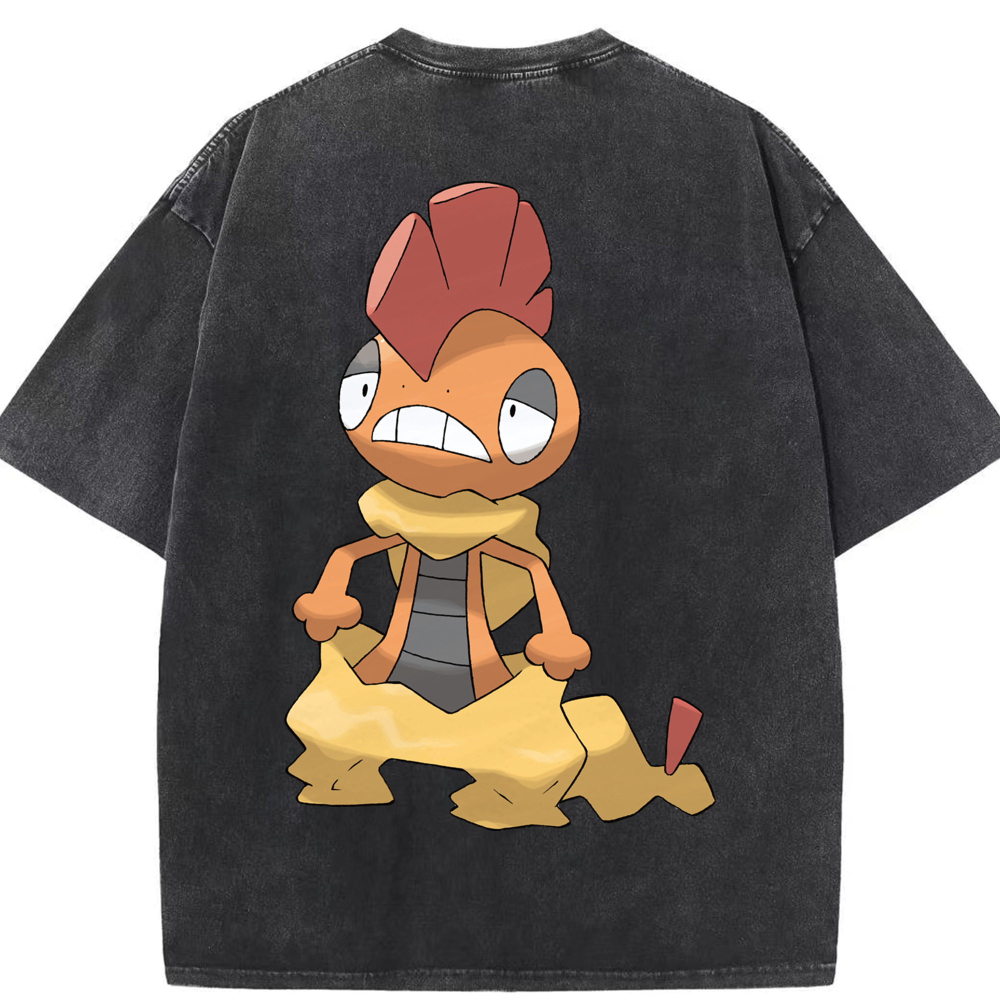 （画像用） ポケットモンスター Pokémon 綿100% ヴィンテージ風 半袖Tシャツ（背面プリント）