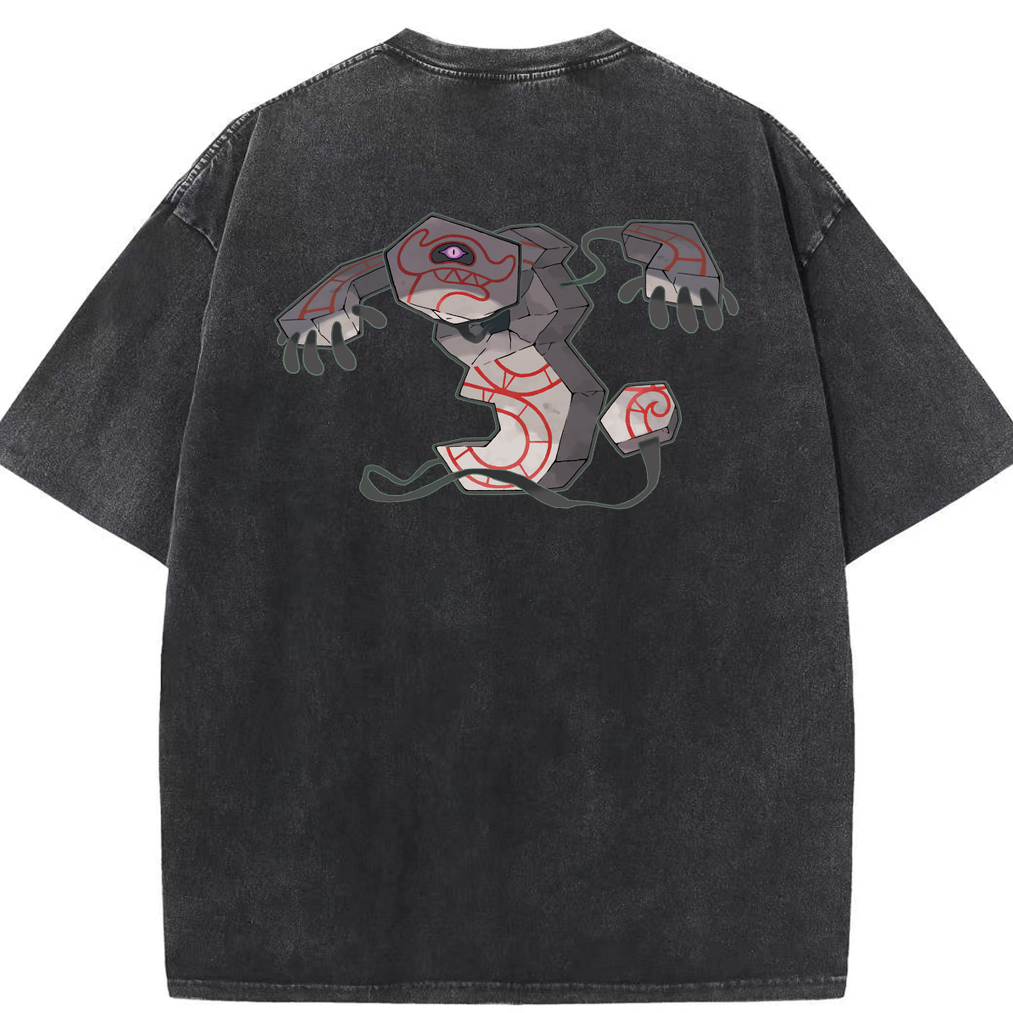（画像用） ポケットモンスター Pokémon 綿100% ヴィンテージ風 半袖Tシャツ（背面プリント）