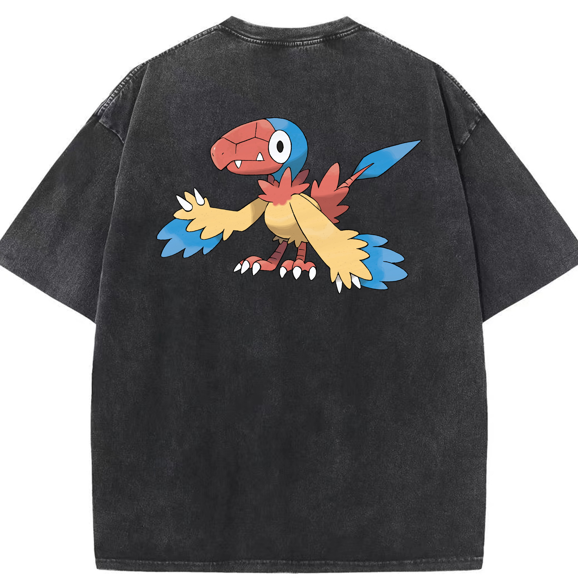 （画像用） ポケットモンスター Pokémon 綿100% ヴィンテージ風 半袖Tシャツ（背面プリント）