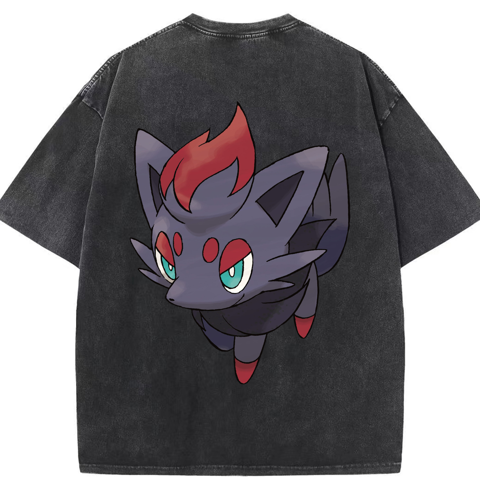 （画像用） ポケットモンスター Pokémon 綿100% ヴィンテージ風 半袖Tシャツ（背面プリント）