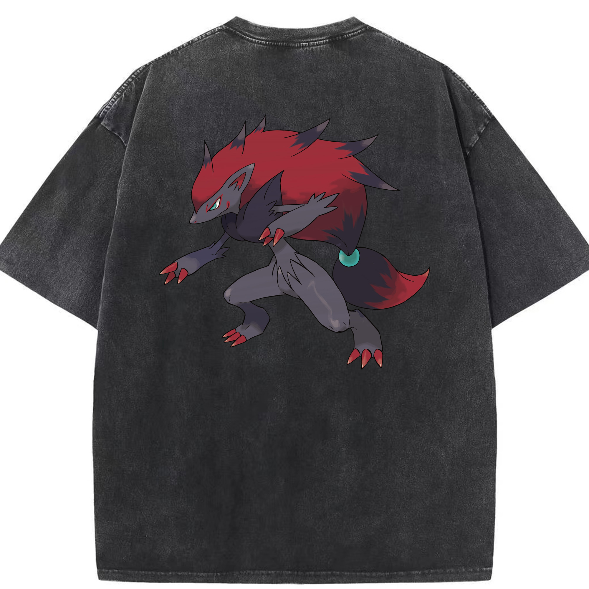 （画像用） ポケットモンスター Pokémon 綿100% ヴィンテージ風 半袖Tシャツ（背面プリント）