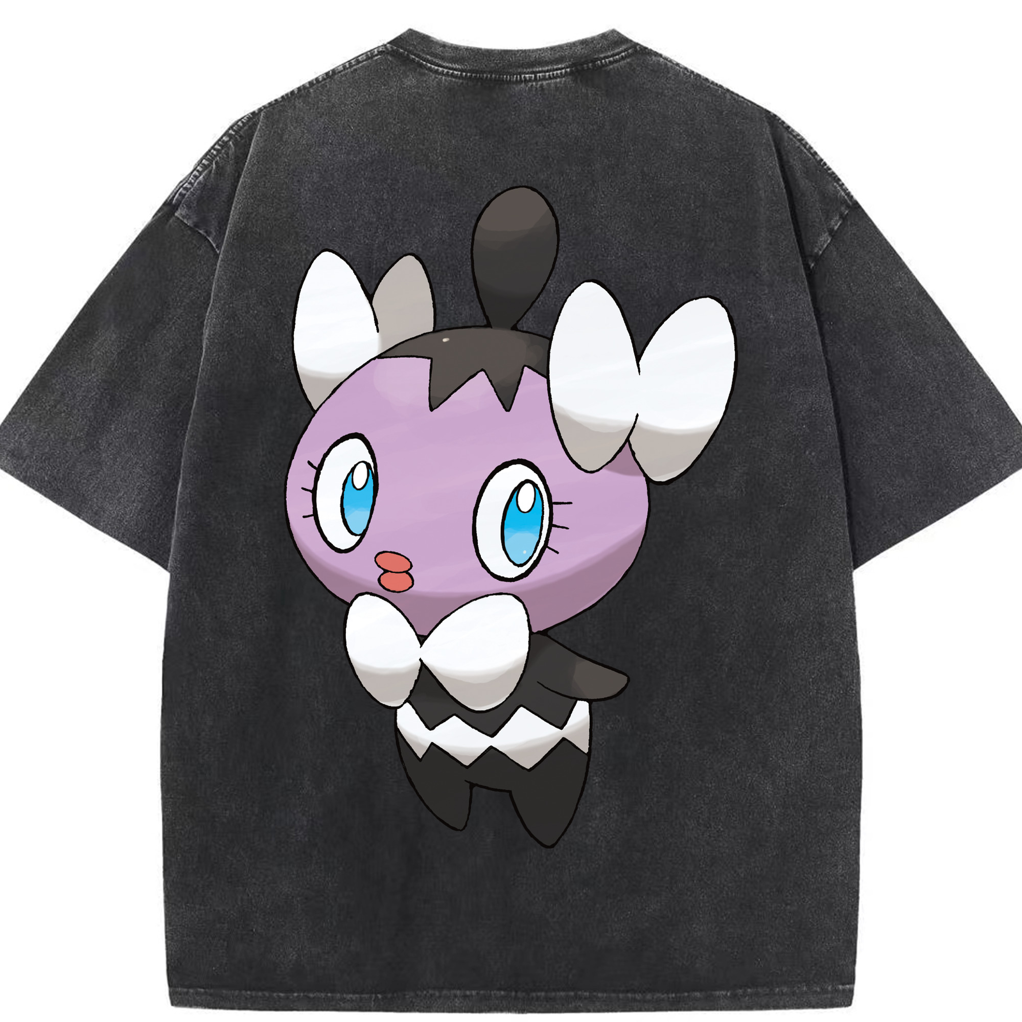 （画像用） ポケットモンスター Pokémon 綿100% ヴィンテージ風 半袖Tシャツ（背面プリント）