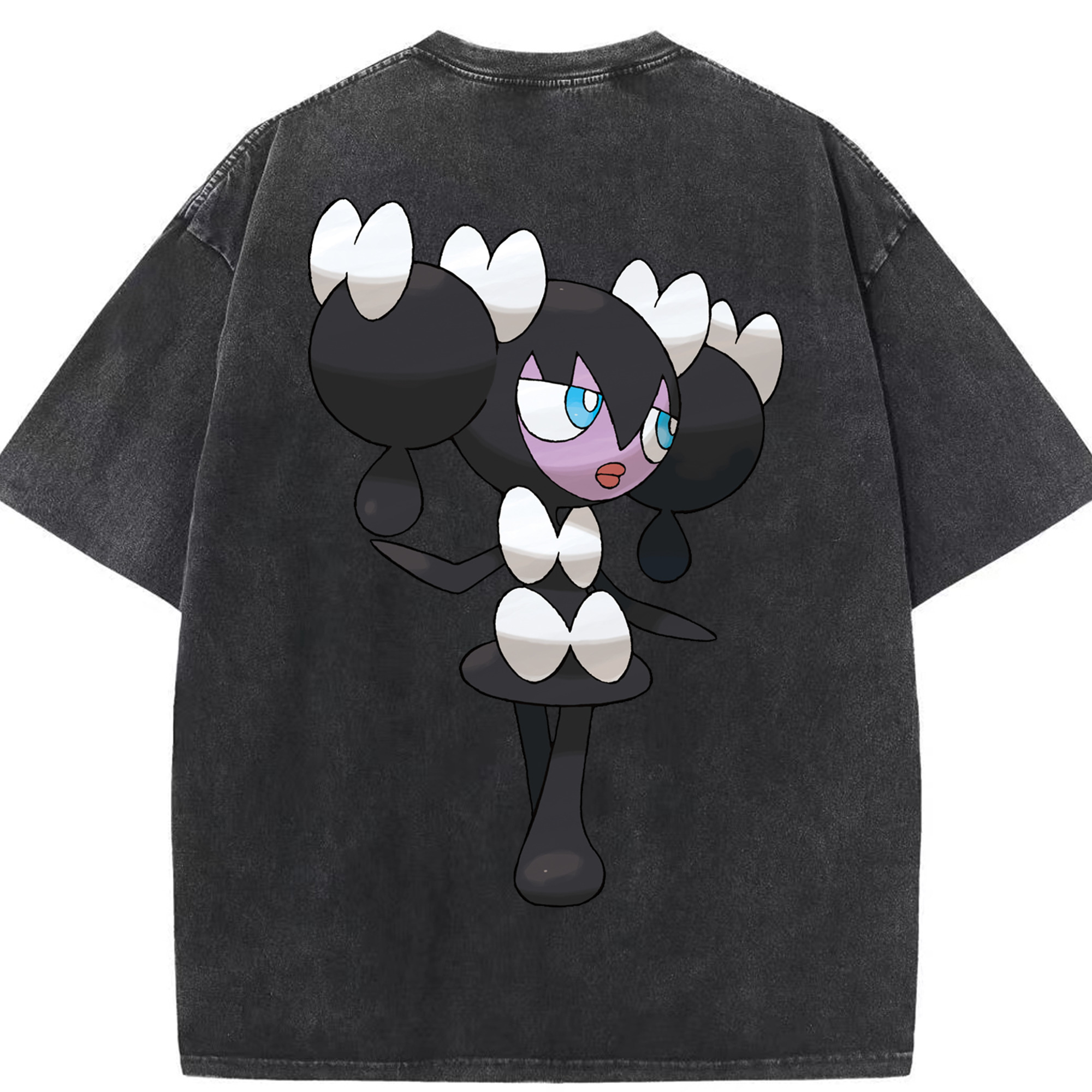（画像用） ポケットモンスター Pokémon 綿100% ヴィンテージ風 半袖Tシャツ（背面プリント）
