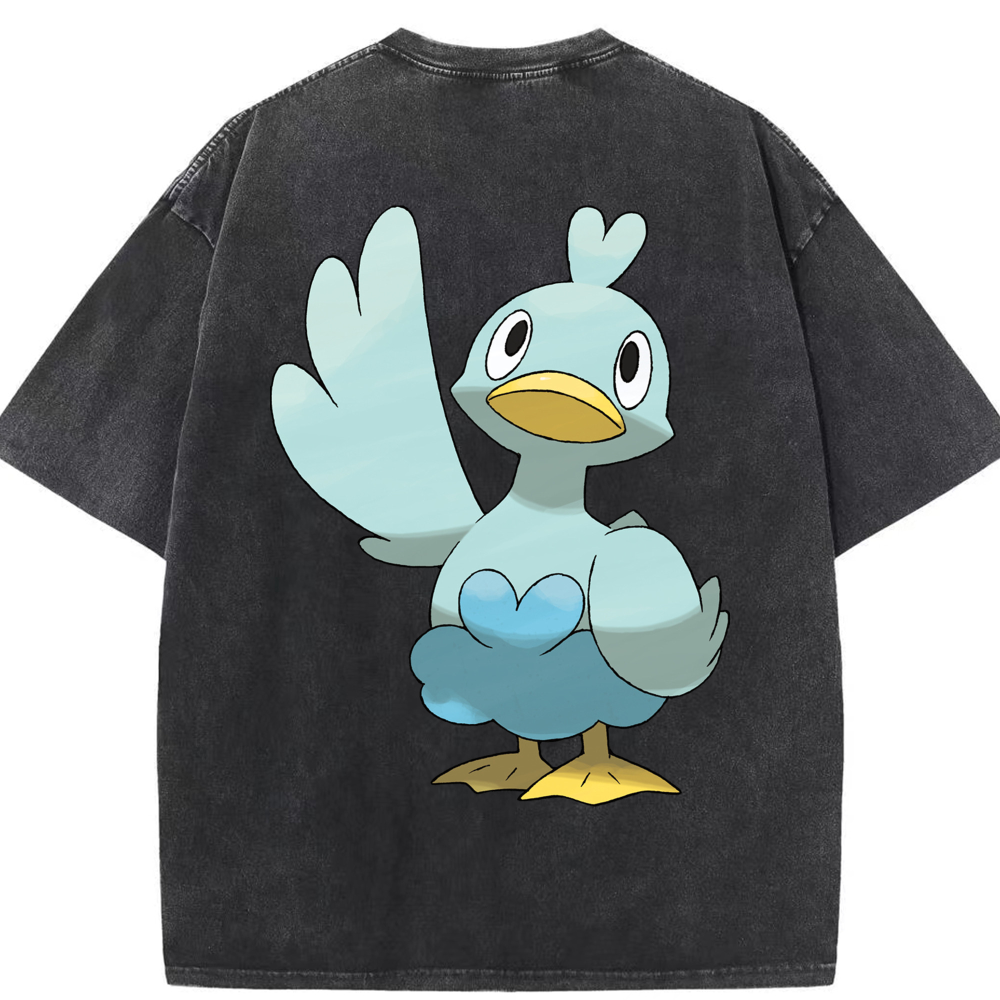 （画像用） ポケットモンスター Pokémon 綿100% ヴィンテージ風 半袖Tシャツ（背面プリント）