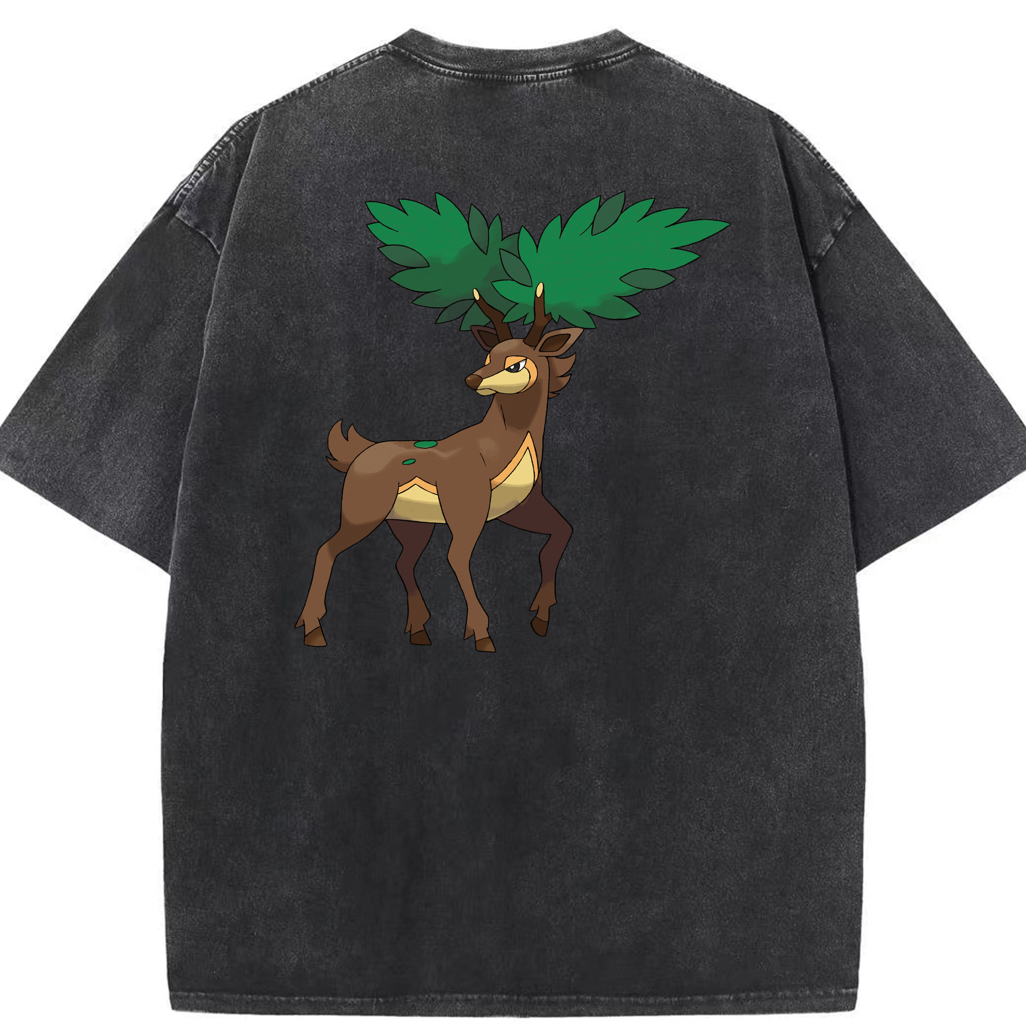 （画像用） ポケットモンスター Pokémon 綿100% ヴィンテージ風 半袖Tシャツ（背面プリント）
