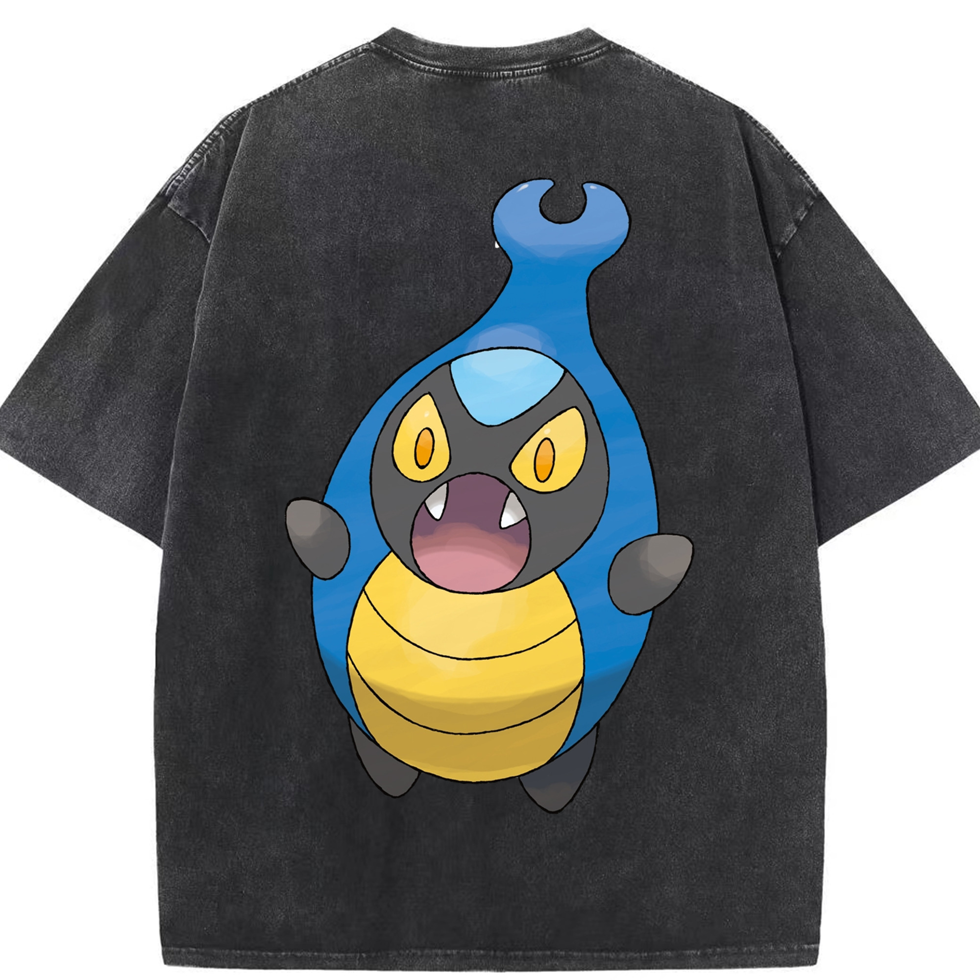 （画像用） ポケットモンスター Pokémon 綿100% ヴィンテージ風 半袖Tシャツ（背面プリント）