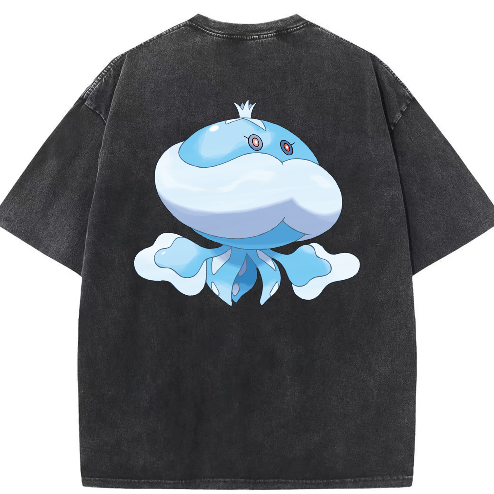 （画像用） ポケットモンスター Pokémon 綿100% ヴィンテージ風 半袖Tシャツ（背面プリント）