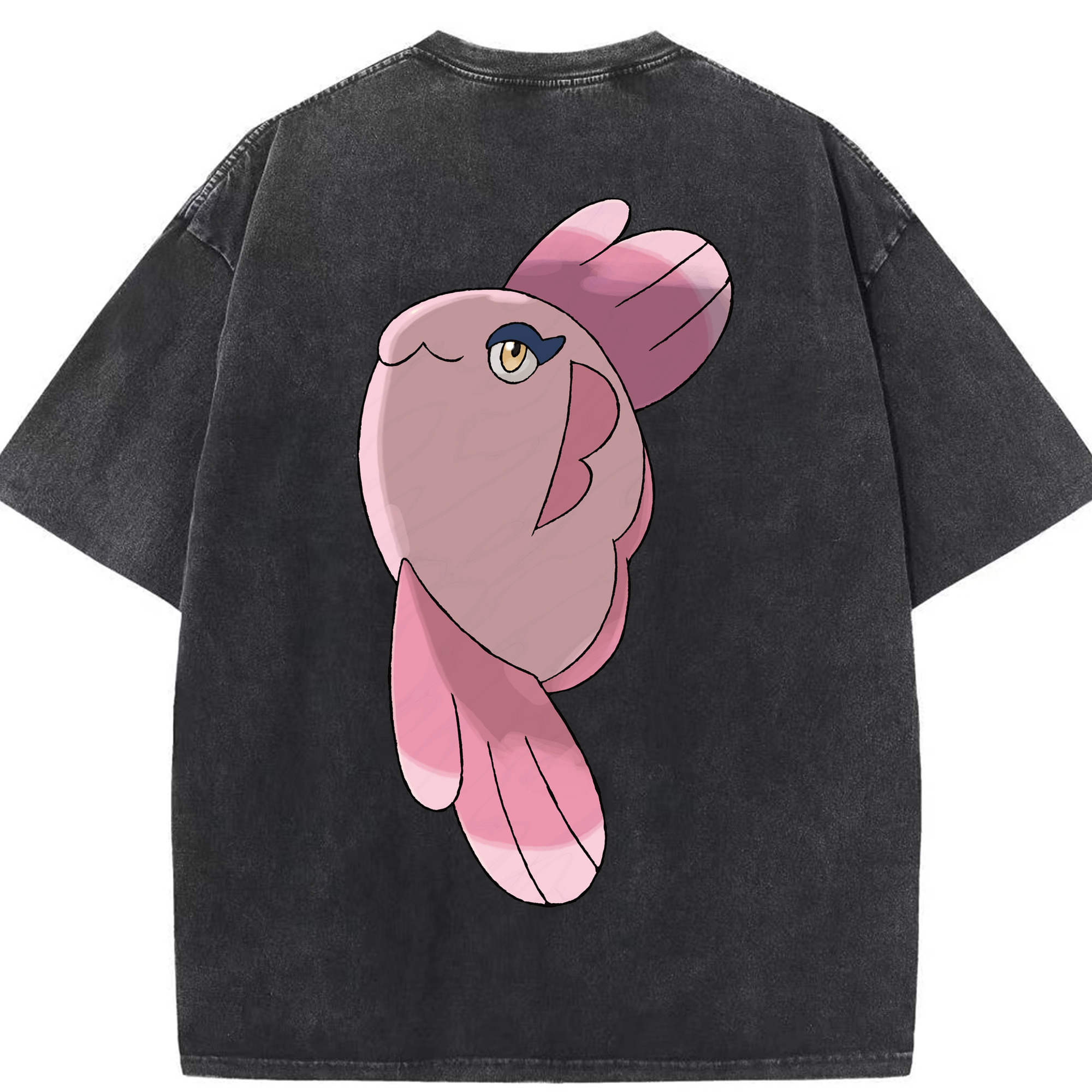 （画像用） ポケットモンスター Pokémon 綿100% ヴィンテージ風 半袖Tシャツ（背面プリント）