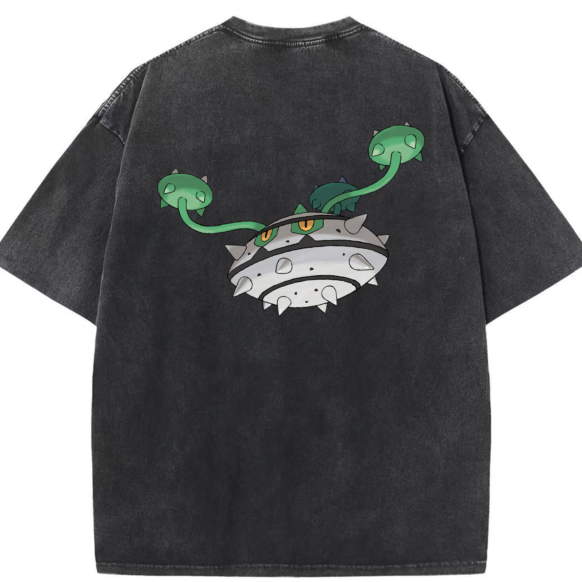 （画像用） ポケットモンスター Pokémon 綿100% ヴィンテージ風 半袖Tシャツ（背面プリント）