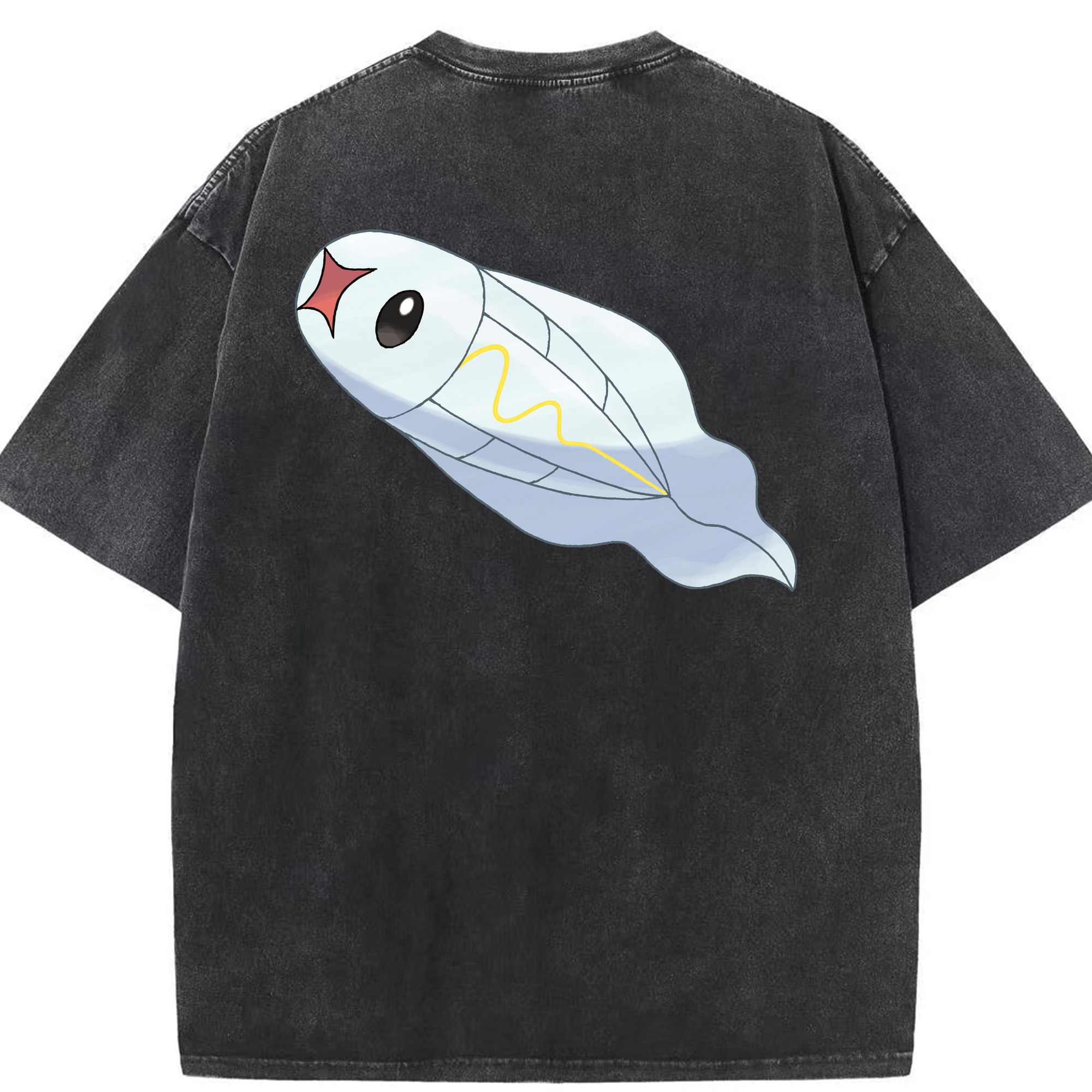 （画像用） ポケットモンスター Pokémon 綿100% ヴィンテージ風 半袖Tシャツ（背面プリント）