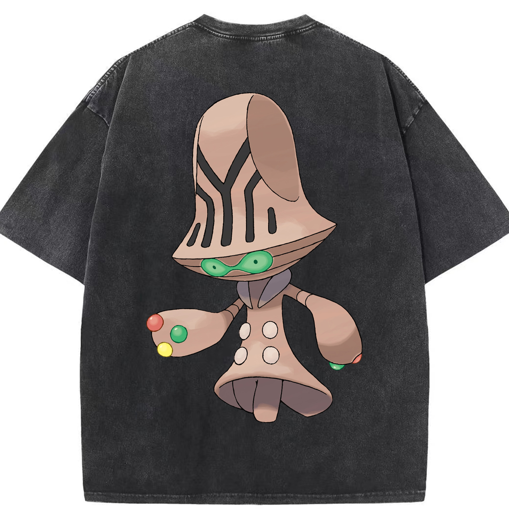 （画像用） ポケットモンスター Pokémon 綿100% ヴィンテージ風 半袖Tシャツ（背面プリント）