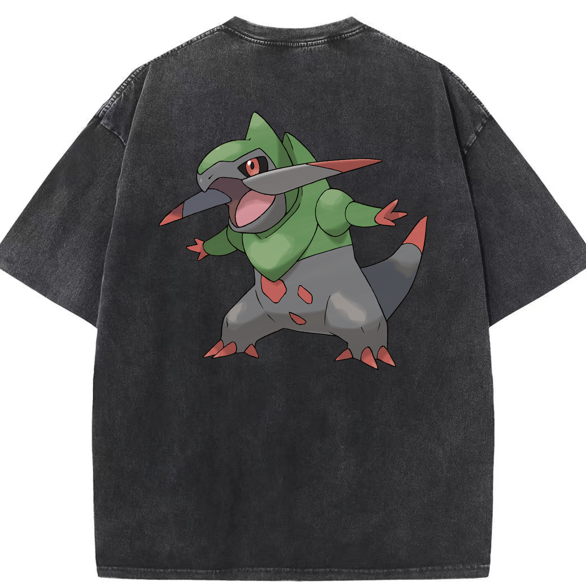 （画像用） ポケットモンスター Pokémon 綿100% ヴィンテージ風 半袖Tシャツ（背面プリント）